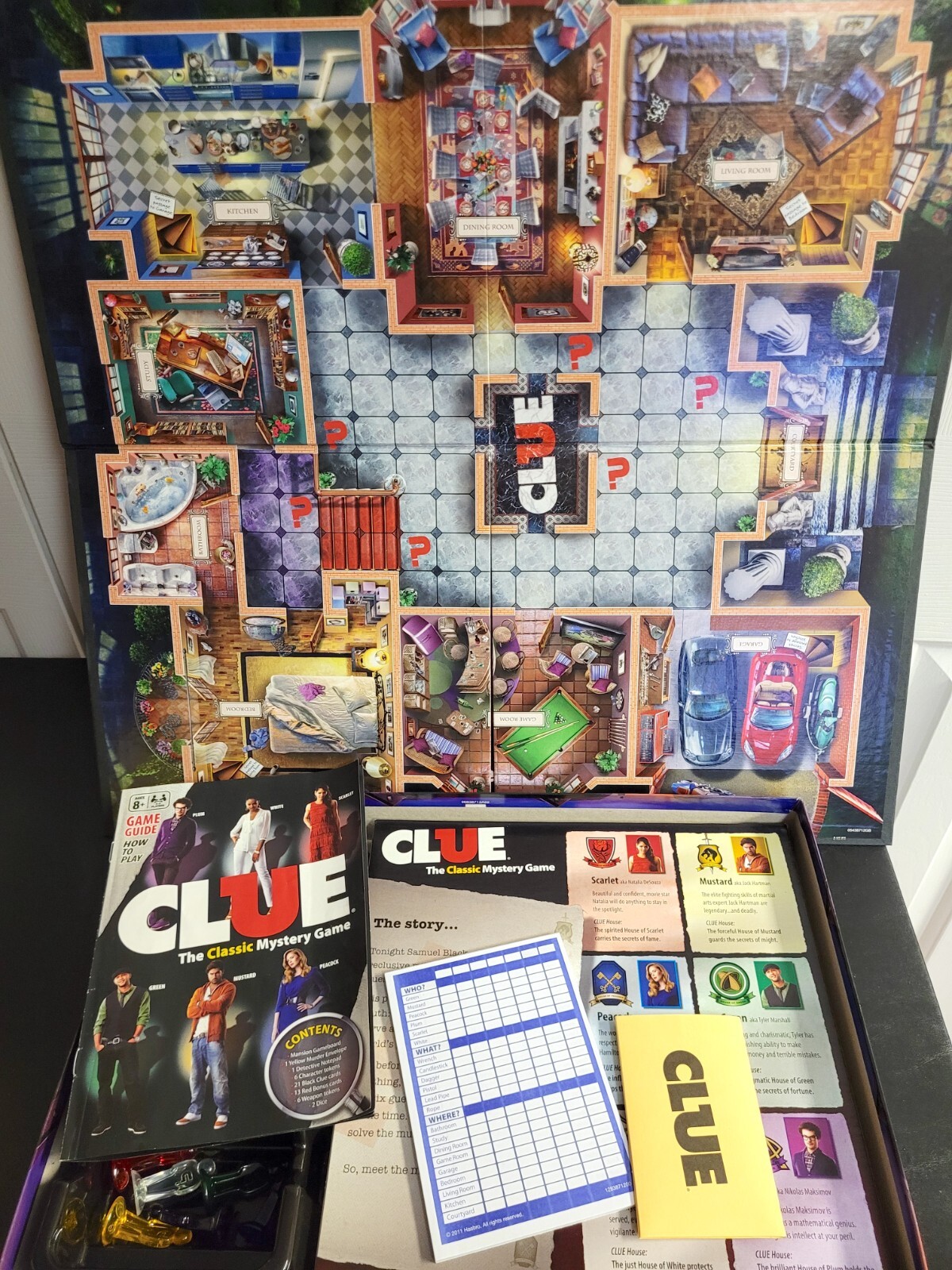 Clue Board Game Hasbro 2011