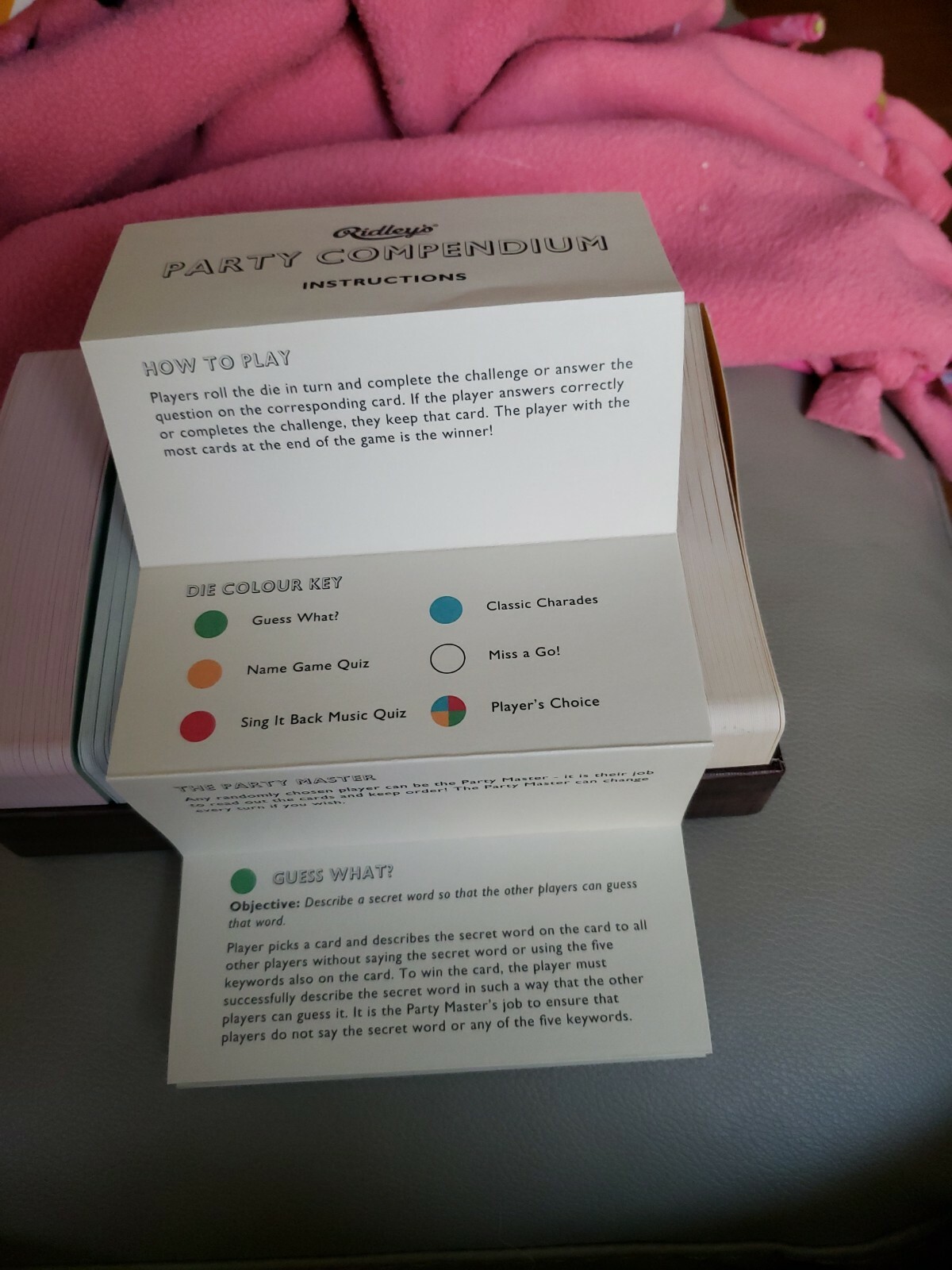 Ridley’s Games Room Party Compendium Classic Charades Name Game Quiz