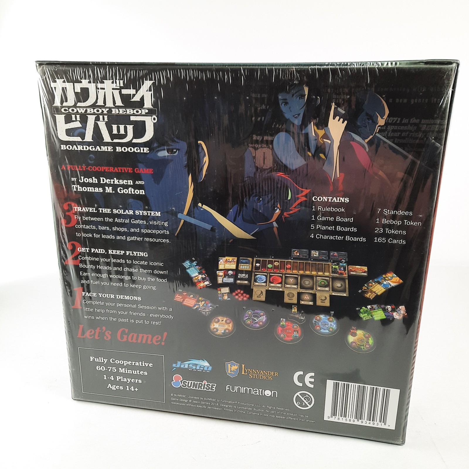 Cowboy Bebop Boardgame Boogie Board Game Sealed 1-4 Players Cooperative Anime