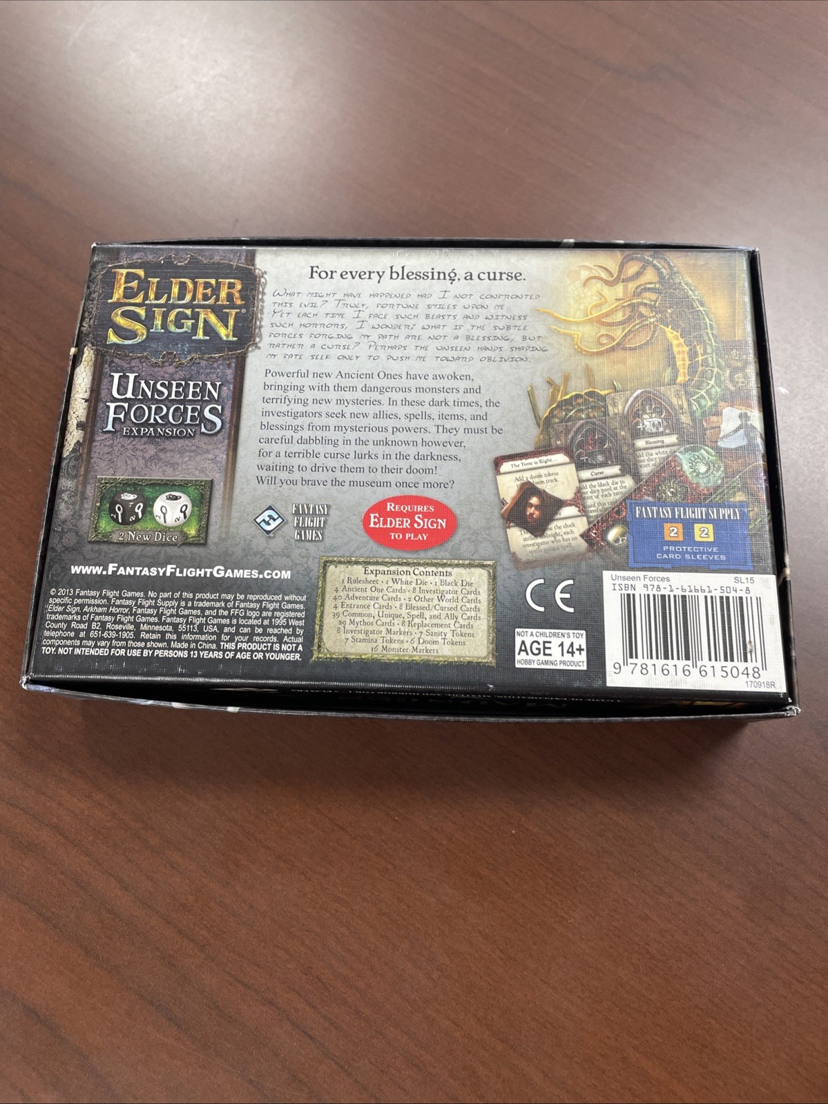 Elder Sign Unseen Forces Expansion by Fantasy Flight Games Arkham Horror