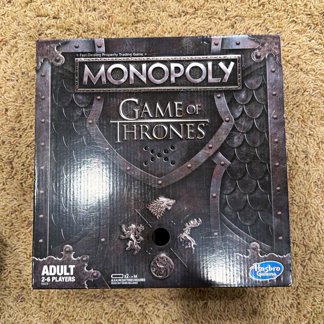 Hasbro Monopoly Game of Thrones Electronic Board Game 2-6 Players 17+ E3279