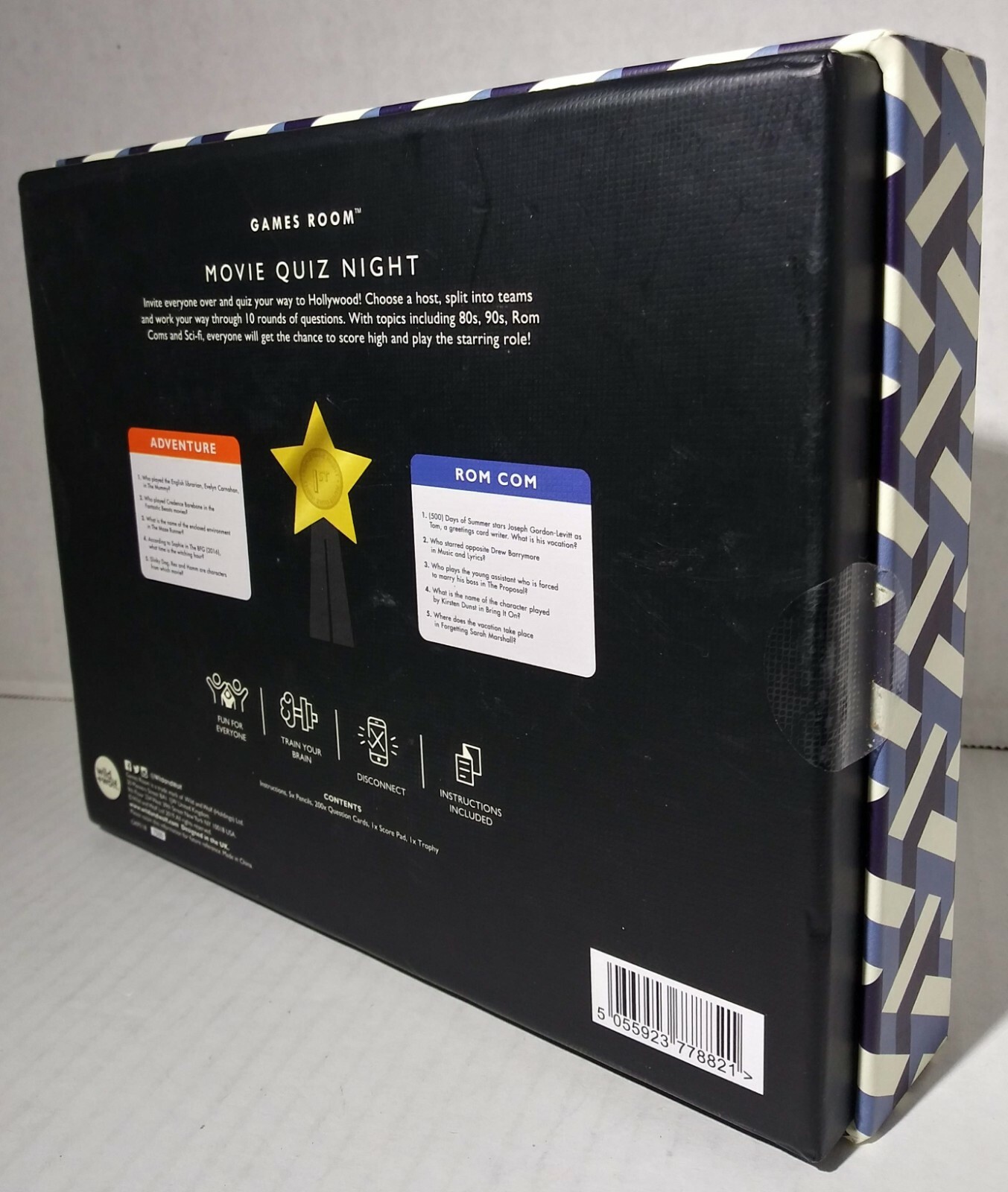 Game Room Movie Quiz Night Trivia Game Second Edition New