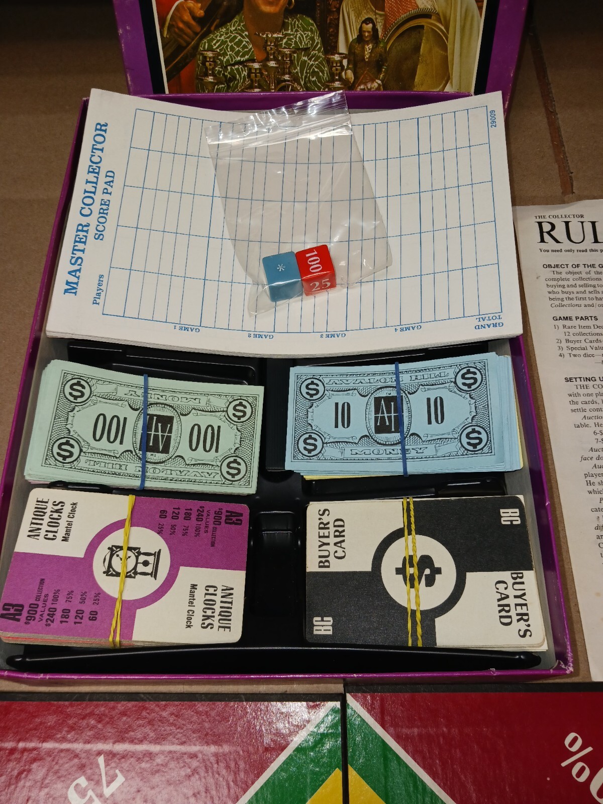 The Collector 1977 Vintage Avalon Hill Bookshelf Game Complete