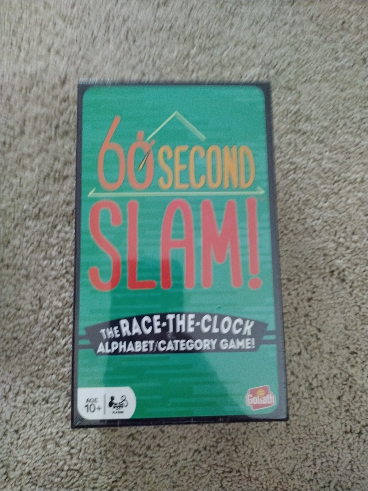 60 Second Slam! The Race-The-Clock Alphabet/Category Game! Age 10+ SEALED