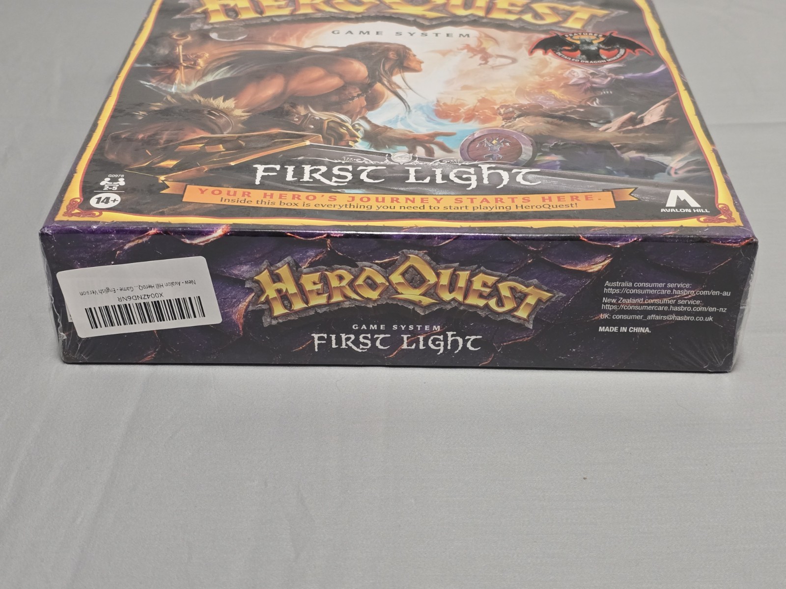 Hero Quest Game System First Light Avalon Hill Hasbro Board Game Dungeons Dragon