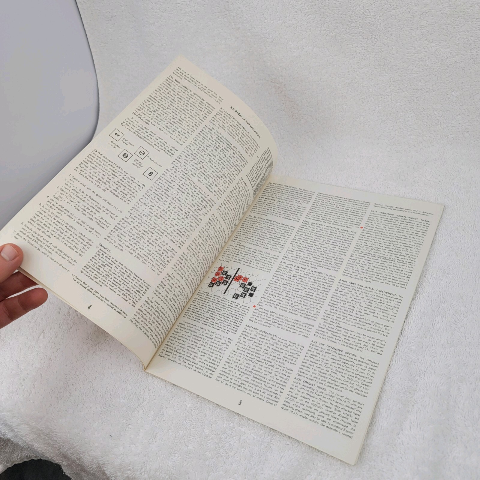 Rise & Decline Third Reich Vtg Game Parts Instruction Manual Only Very Good