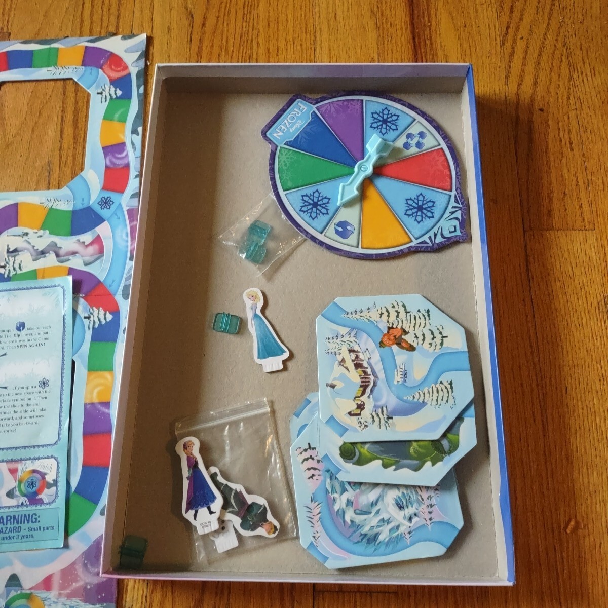 2014 DISNEY FROZEN SURPRISE SLIDES Board Game Elsa Anna Olaf Kristoff Complete