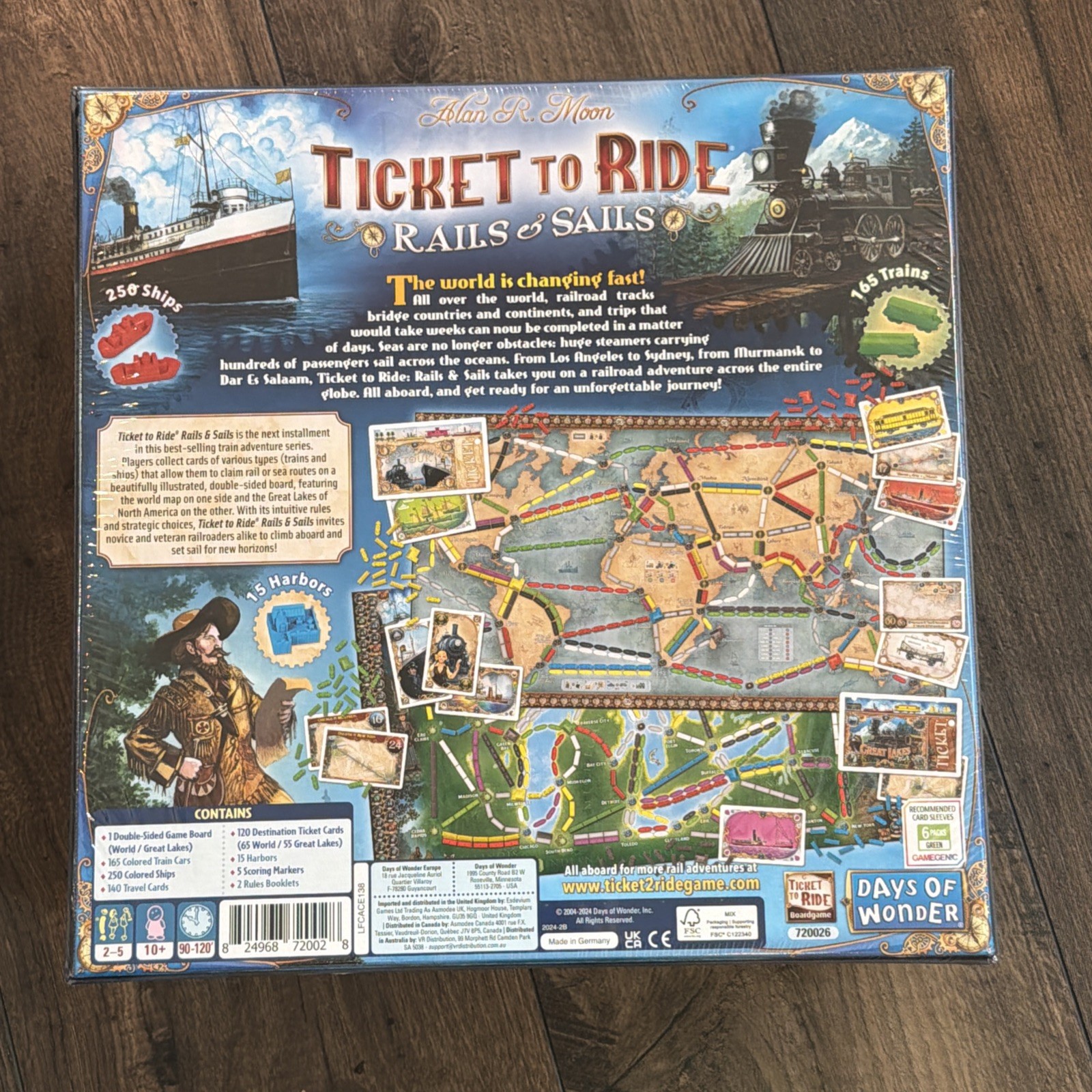 Ticket to Ride: Rails & Sails SEALED, ships today