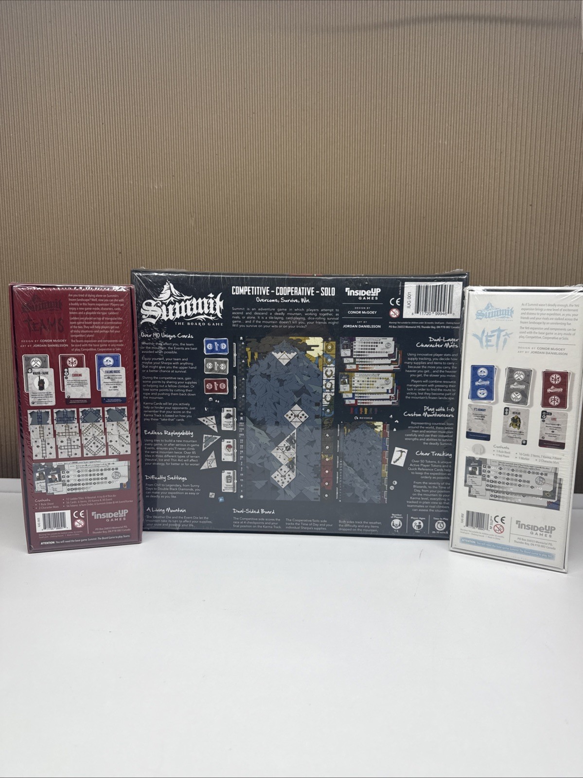 InsideUp Summit Board Game with Teams and Yeti Expansions – New Sealed!