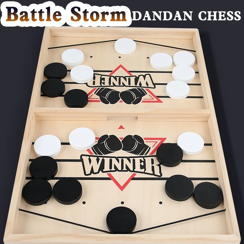 Fast Hockey Sling Puck Game Winner Fun Paced Sling Puck Party Board-Game Gifts