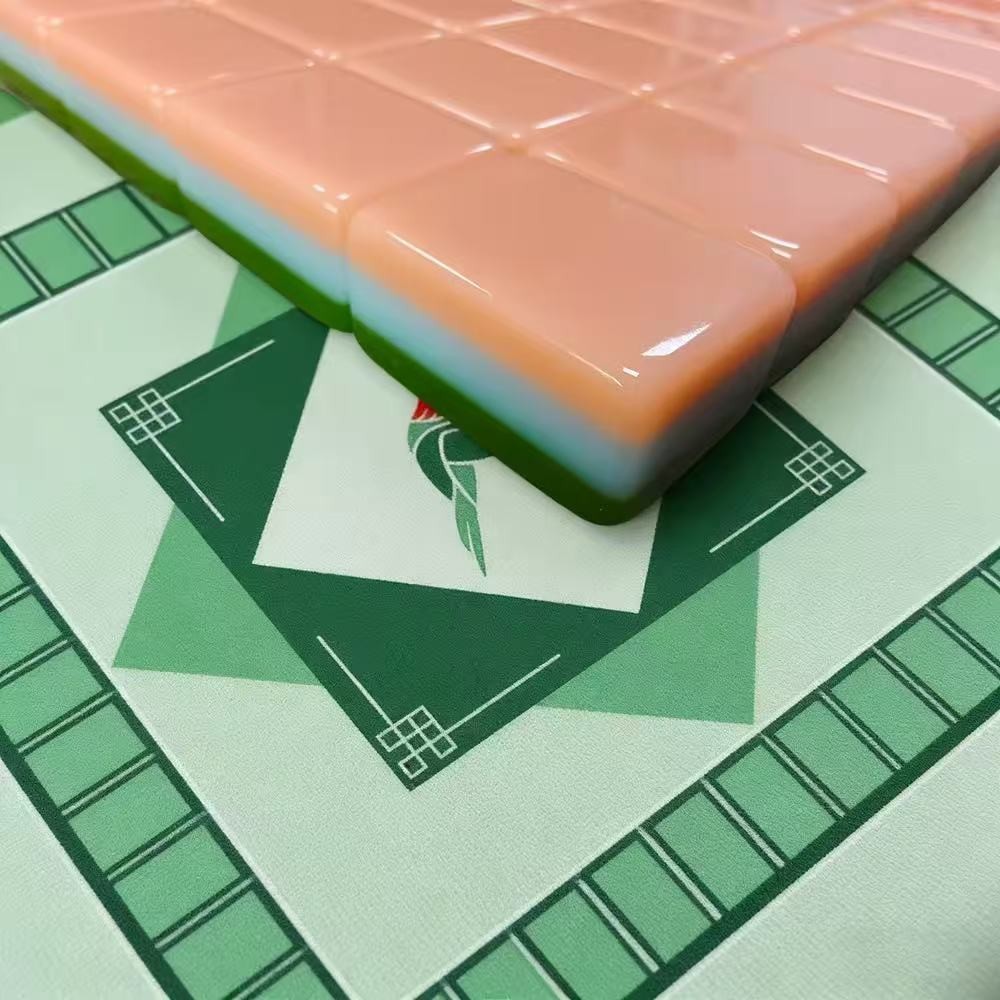 160 hand-painted oil painting style American mahjong tiles, 3 layers of acrylic.