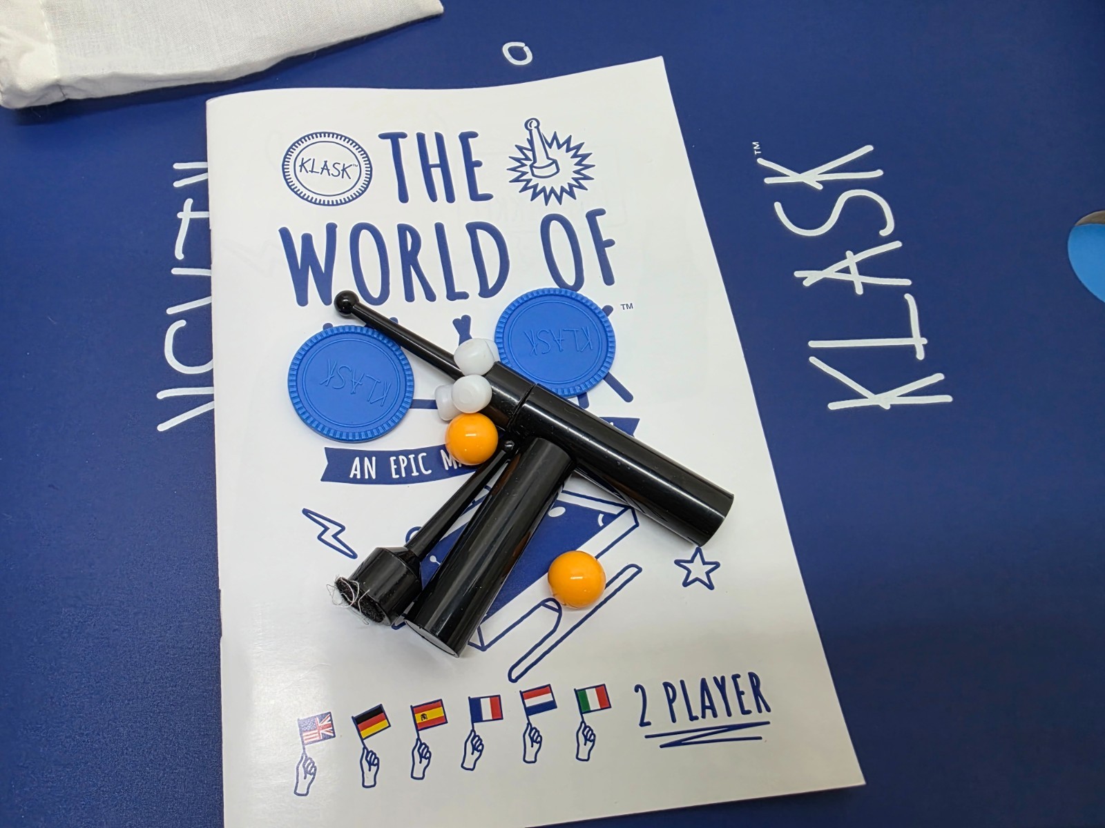 KLASK Magnetic Game Of Skill Complete Open Box Unplayed Tabletop Battle Game