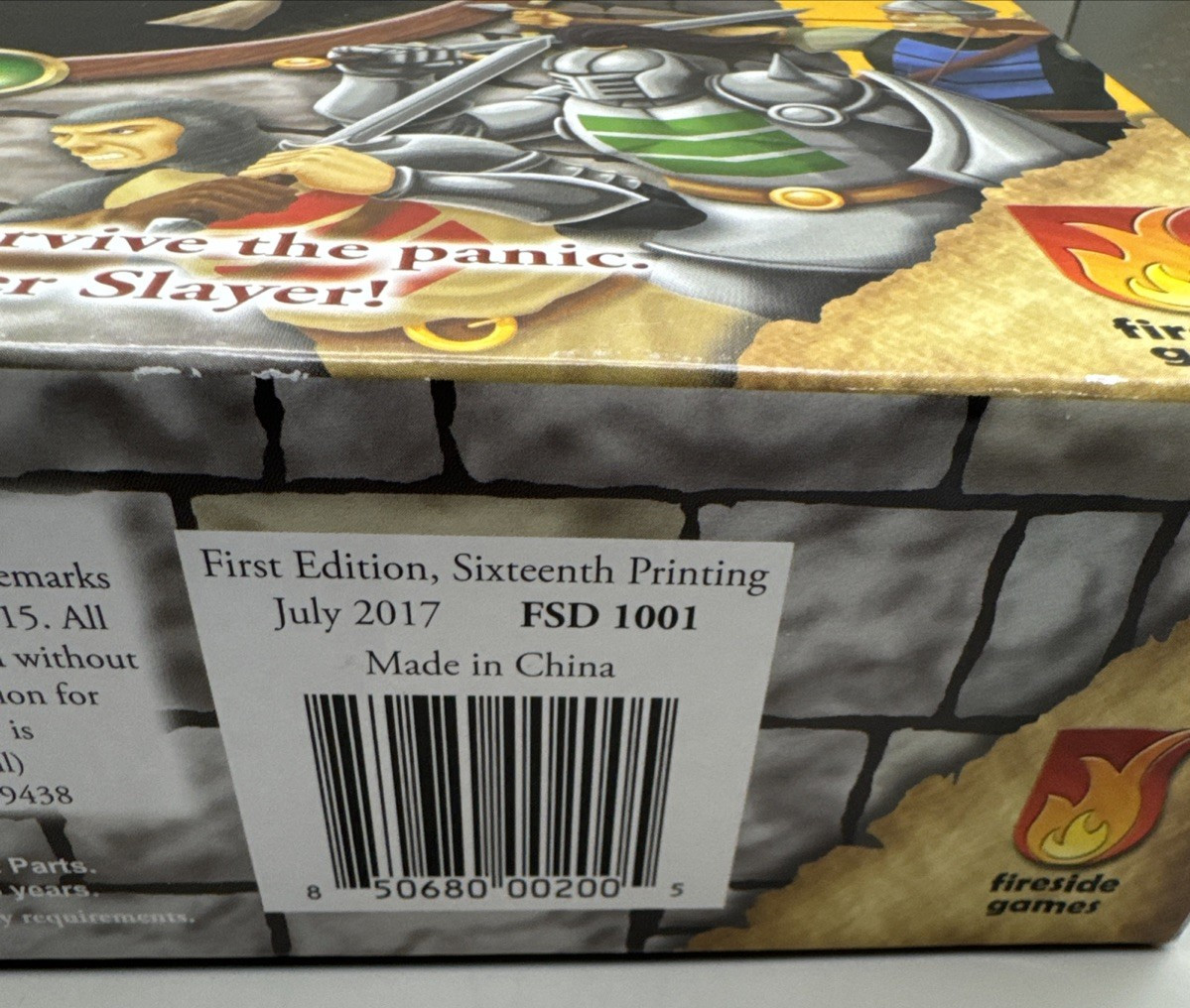 Castle Panic Board Game Fireside Games First Edition 2017 – Great Condition
