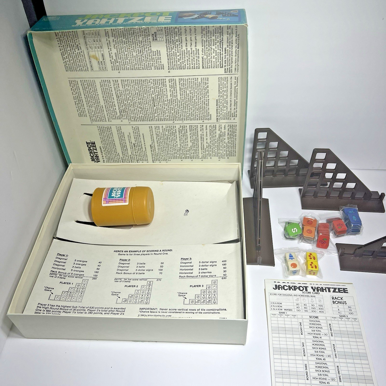 1980 Jackpot Yahtzee Game by E.S. Lowe Complete in Good Condition FREE SHIPPING