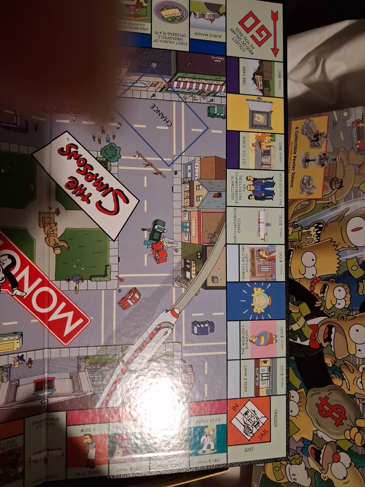 The Simpsons Monopoly 2001 Welcome To Springfield Board Game 100% Complete