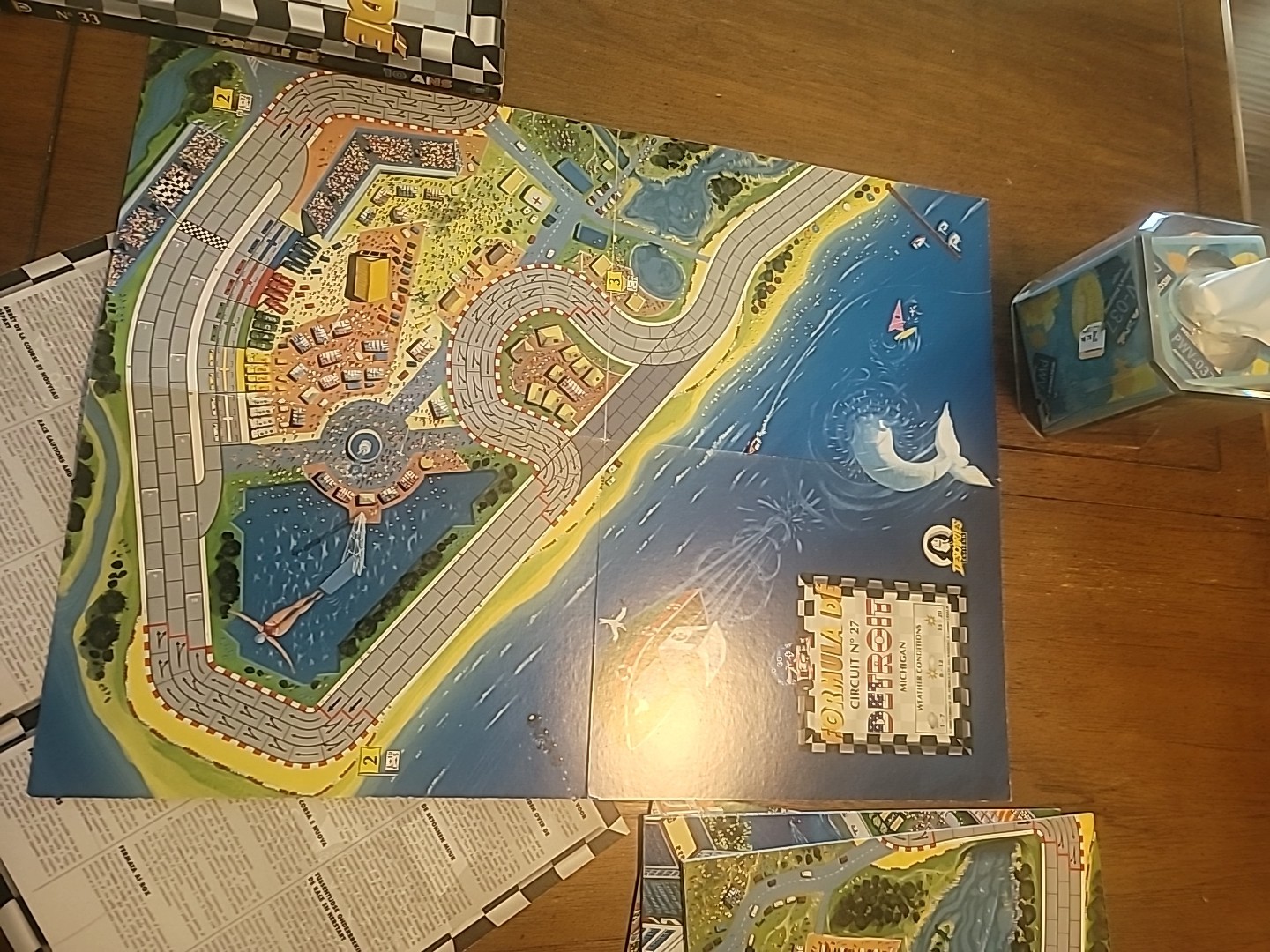 FORMULA DE Map Track Game Boards Detroit-Lexington-Atlanta-Datona 27/28/29/30