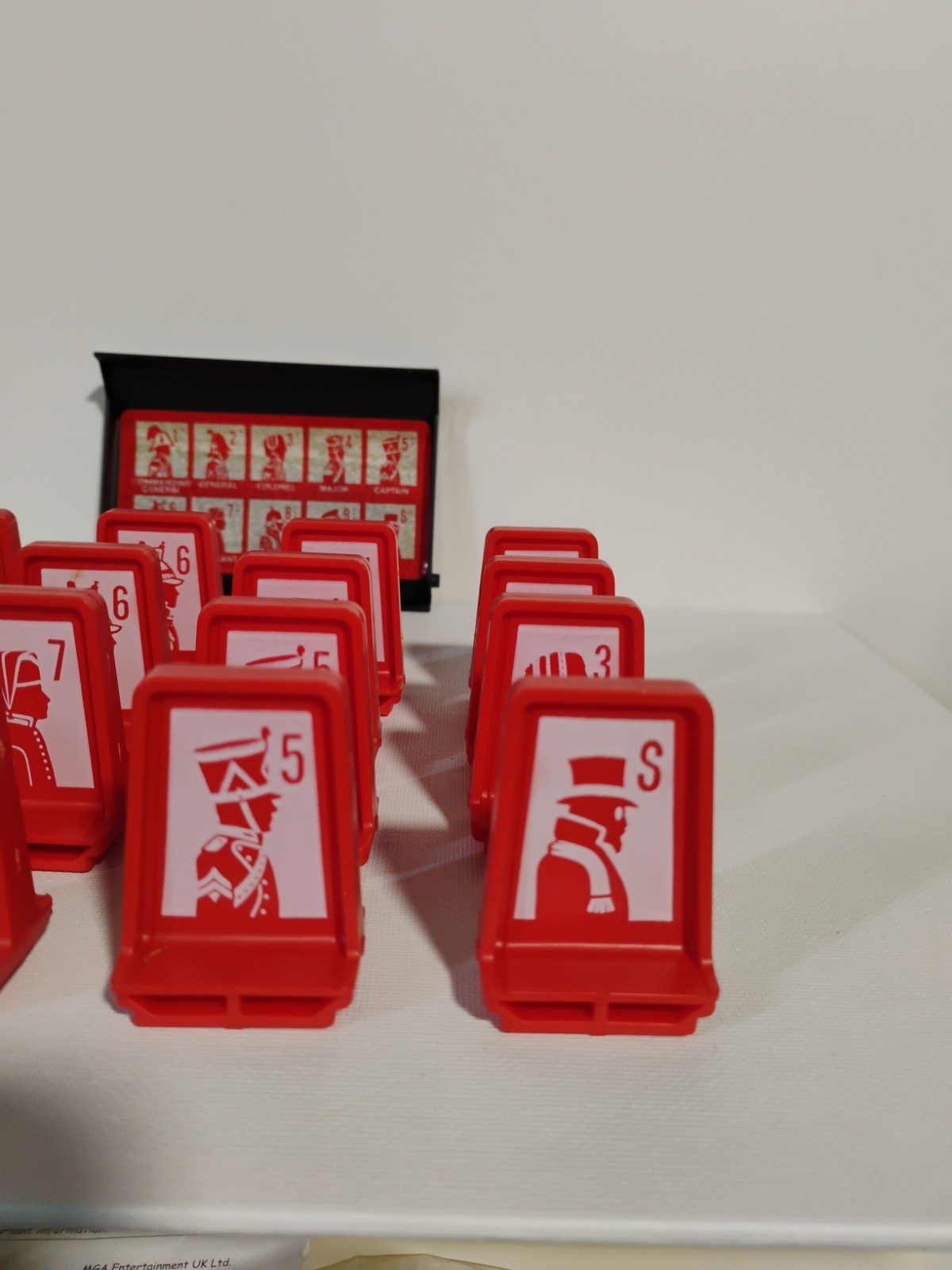 Vintage Milton Bradley Electronic Stratego 20 Game Pieces And 1 Cover