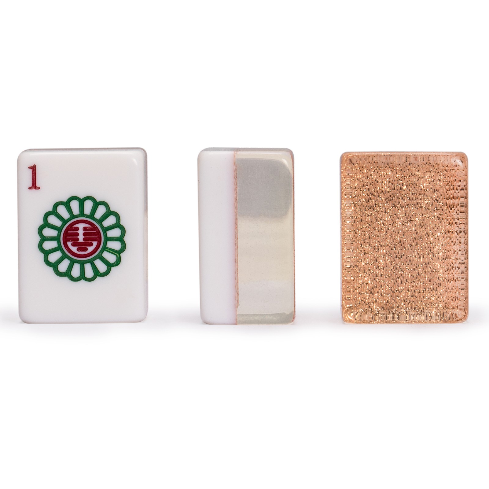 Classic Chinese Mahjong Game Set, “Champagne Gold” – with 148 Medium Size Tiles