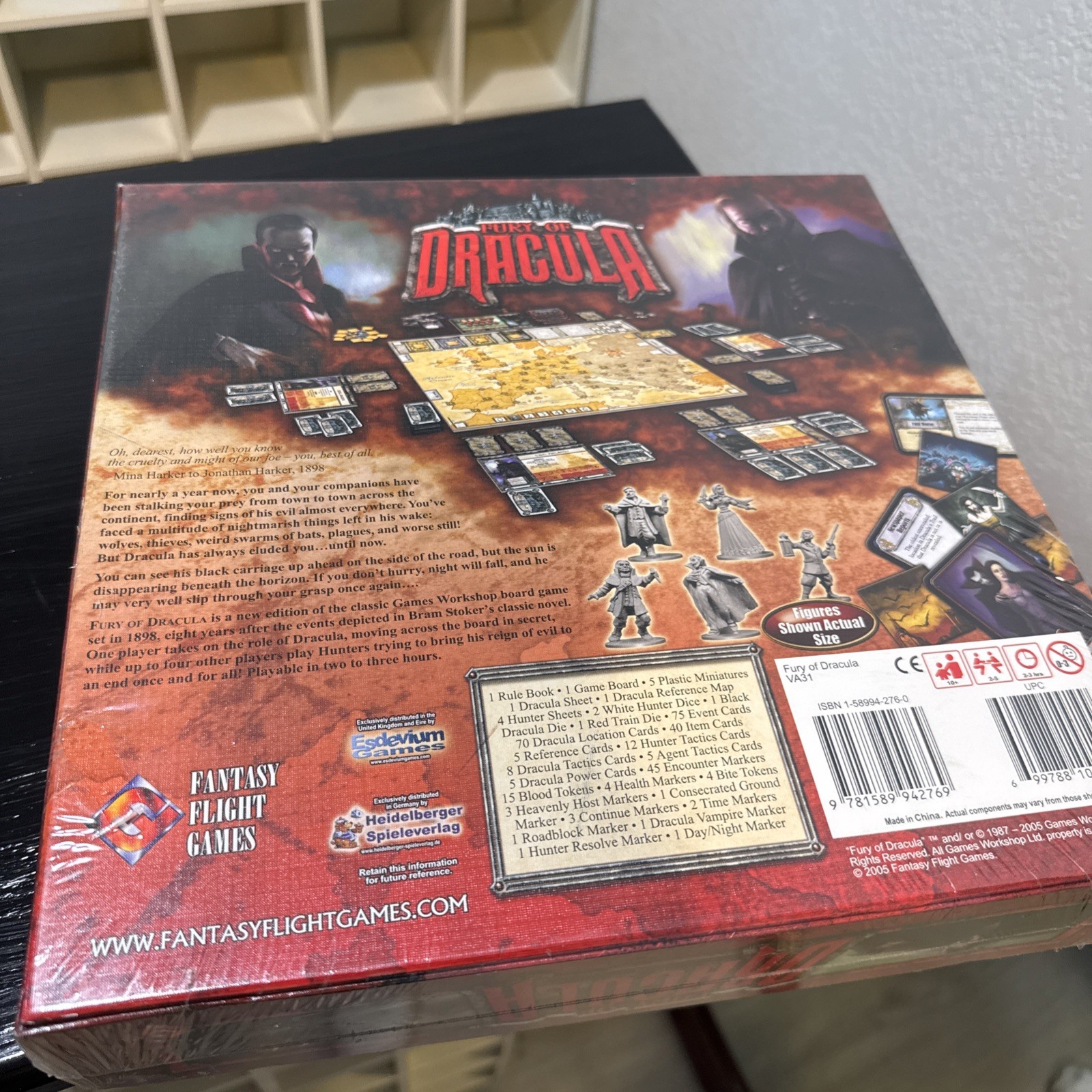 Fantasy Flight – FURY of DRACULA – A Board Game of Gothic Horror factory sealed