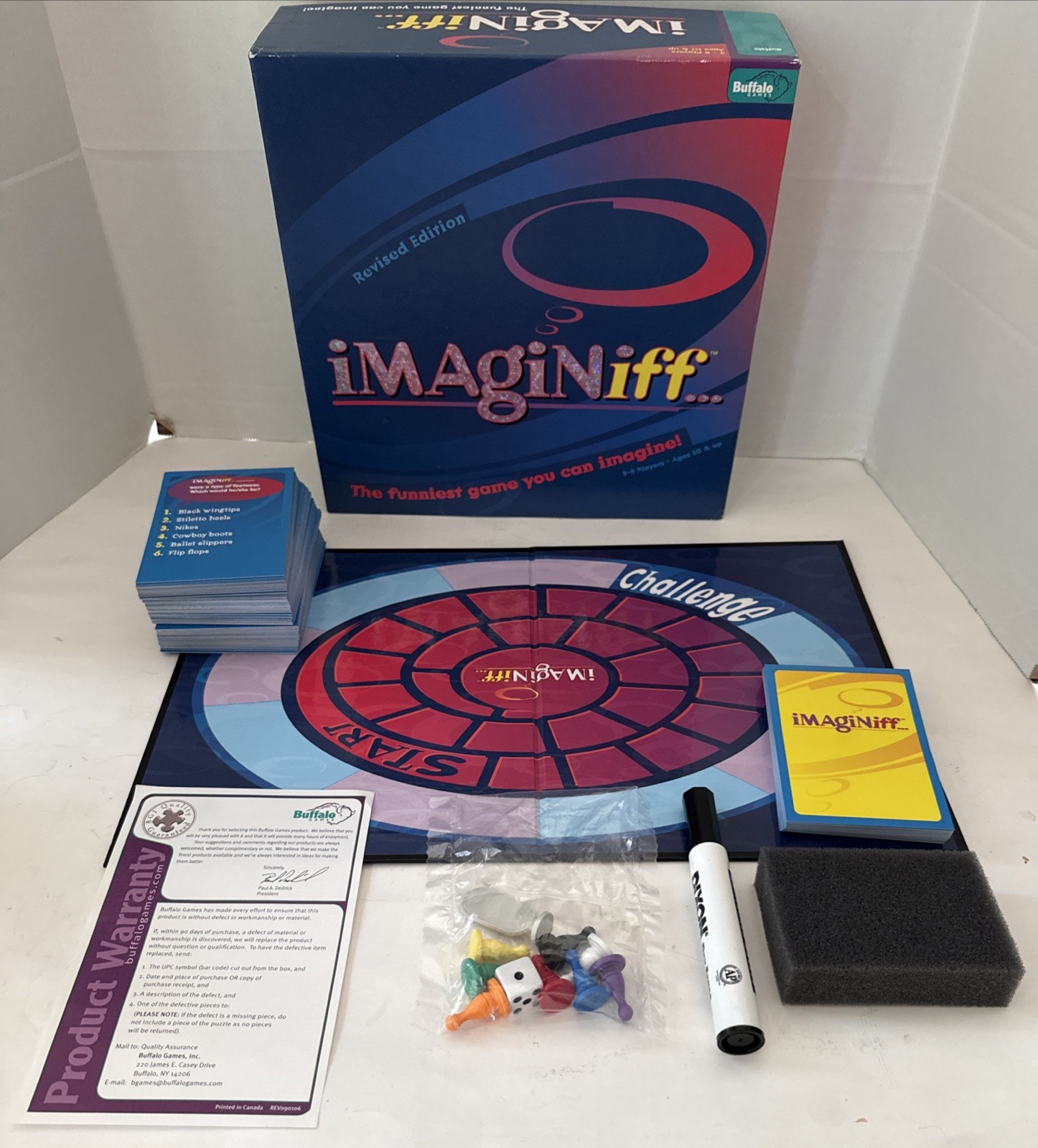 2006 Buffalo Games Imaginiff Game 100% COMPLETE Revised Edition Never Played