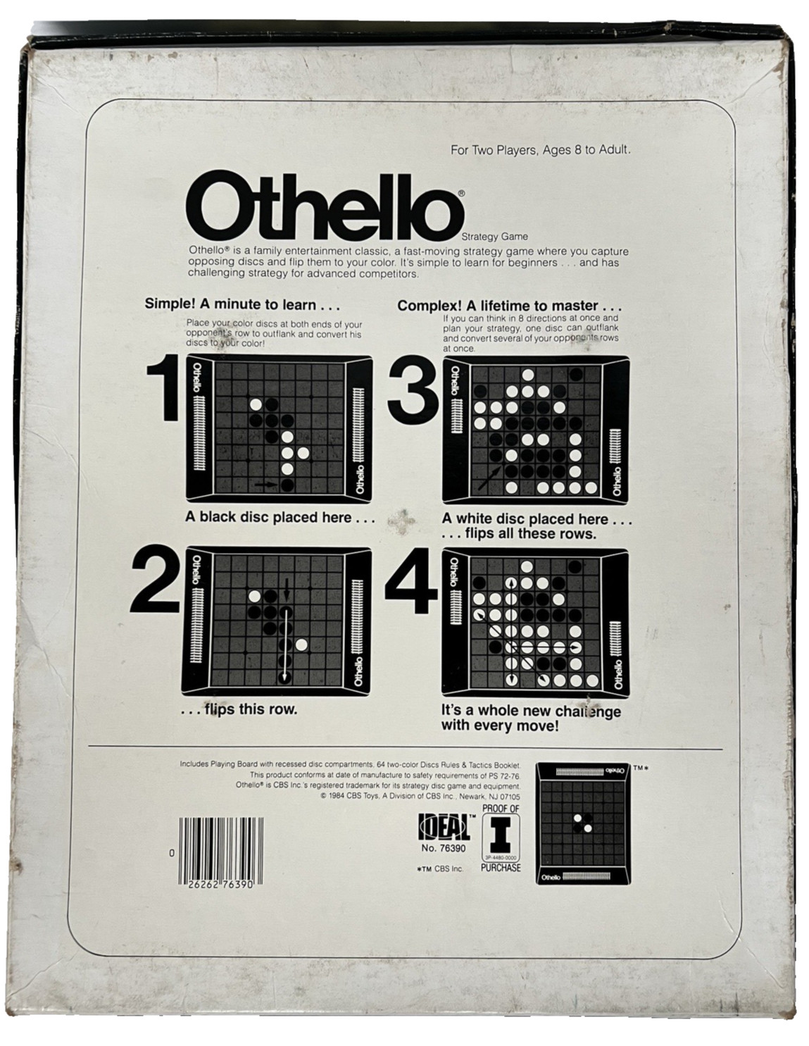 Othello Strategy Game 1984 Ideal VGC COMPLETE