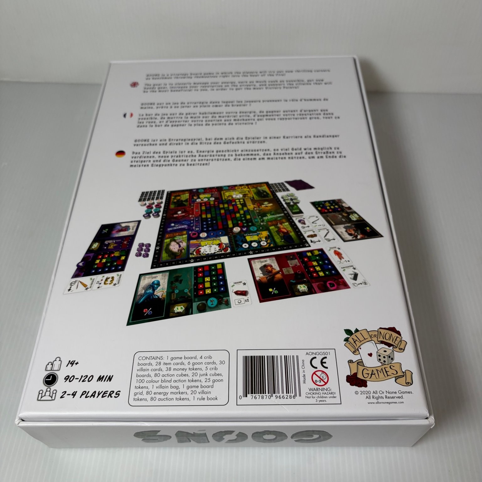 GOONS Kickstarter Headfirst Luxury Goon Pledge Board Game 1-5 Players Rare OOP