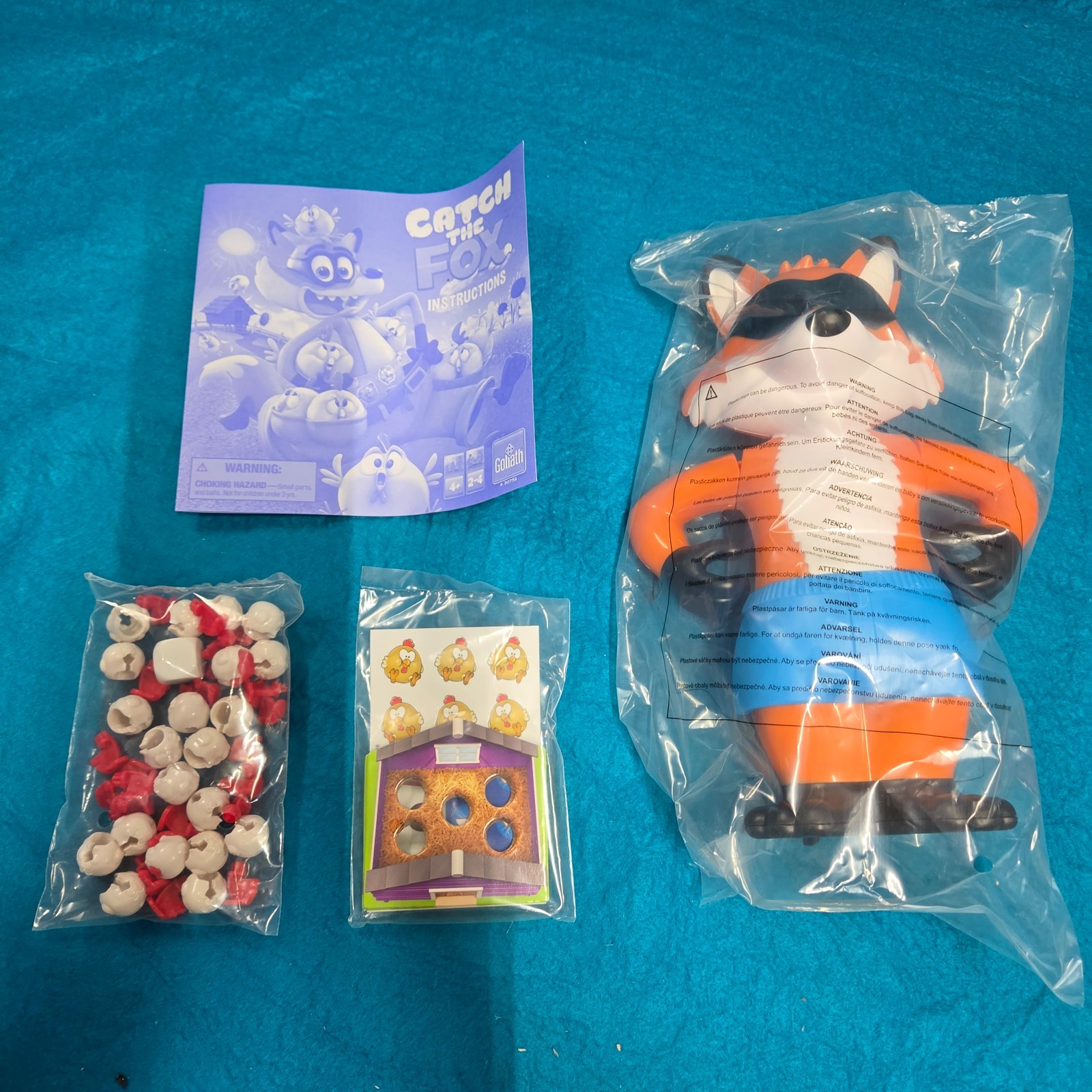 Catch The Fox Board Game Goliath 2016 w/ Original New, Open Box Family Kids Game