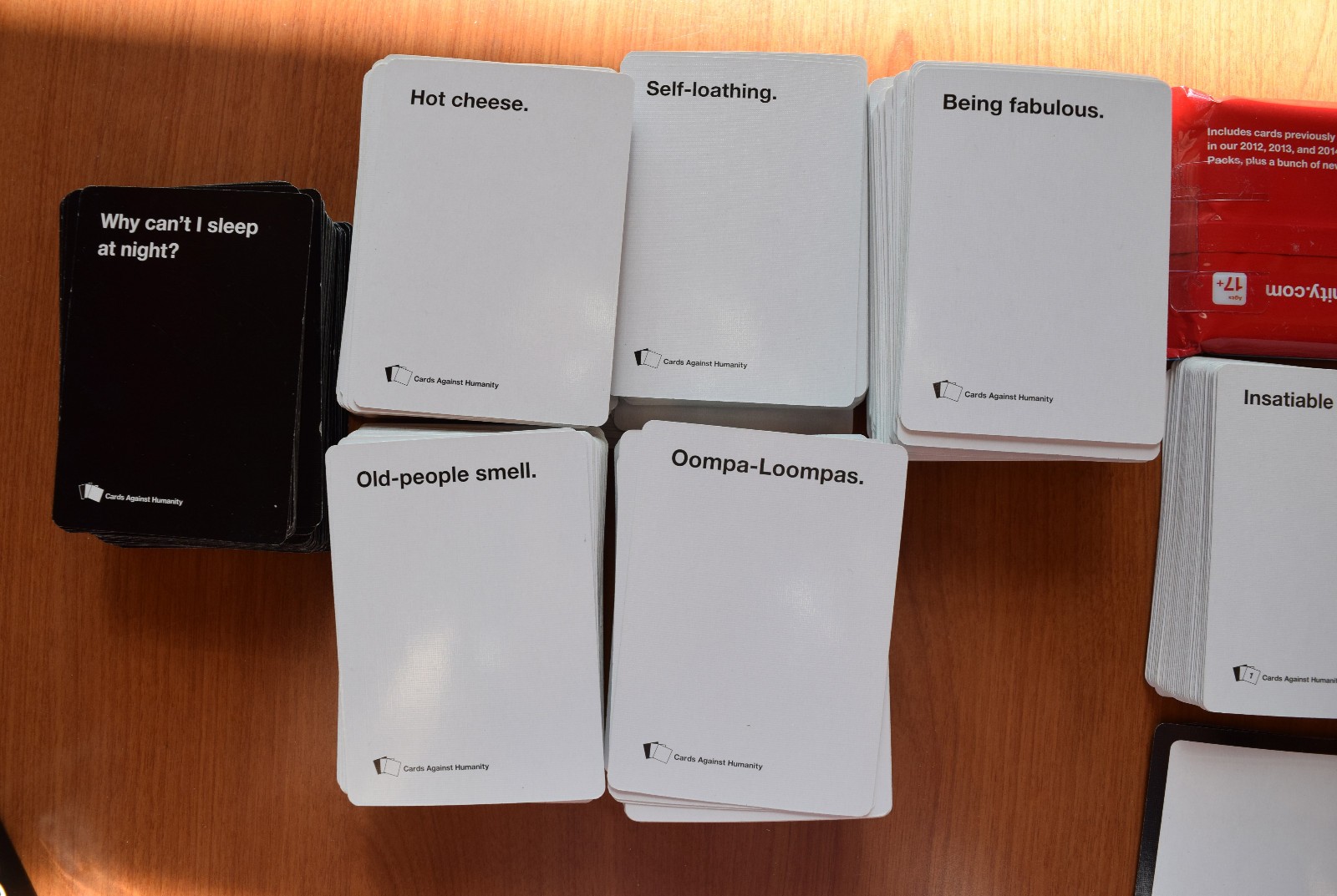 CARDS AGAINST HUMANITY, FIRST EXPANSION, NON-DENOMINATIONAL SEASONS GREETING LOT