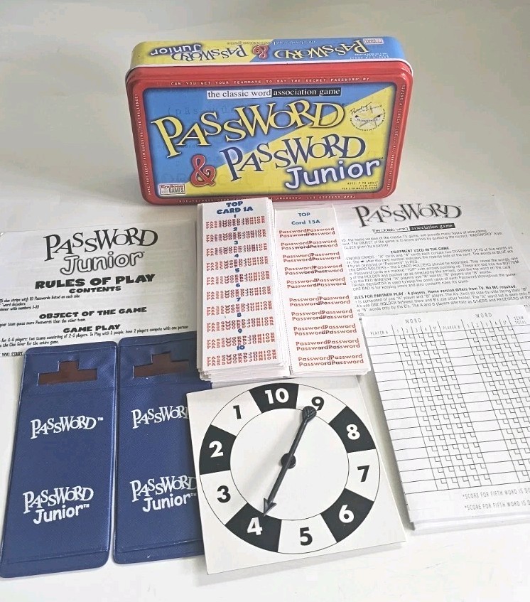 Password & Junior Combo Tin Board Game Kids Toy Word Association Endless Games