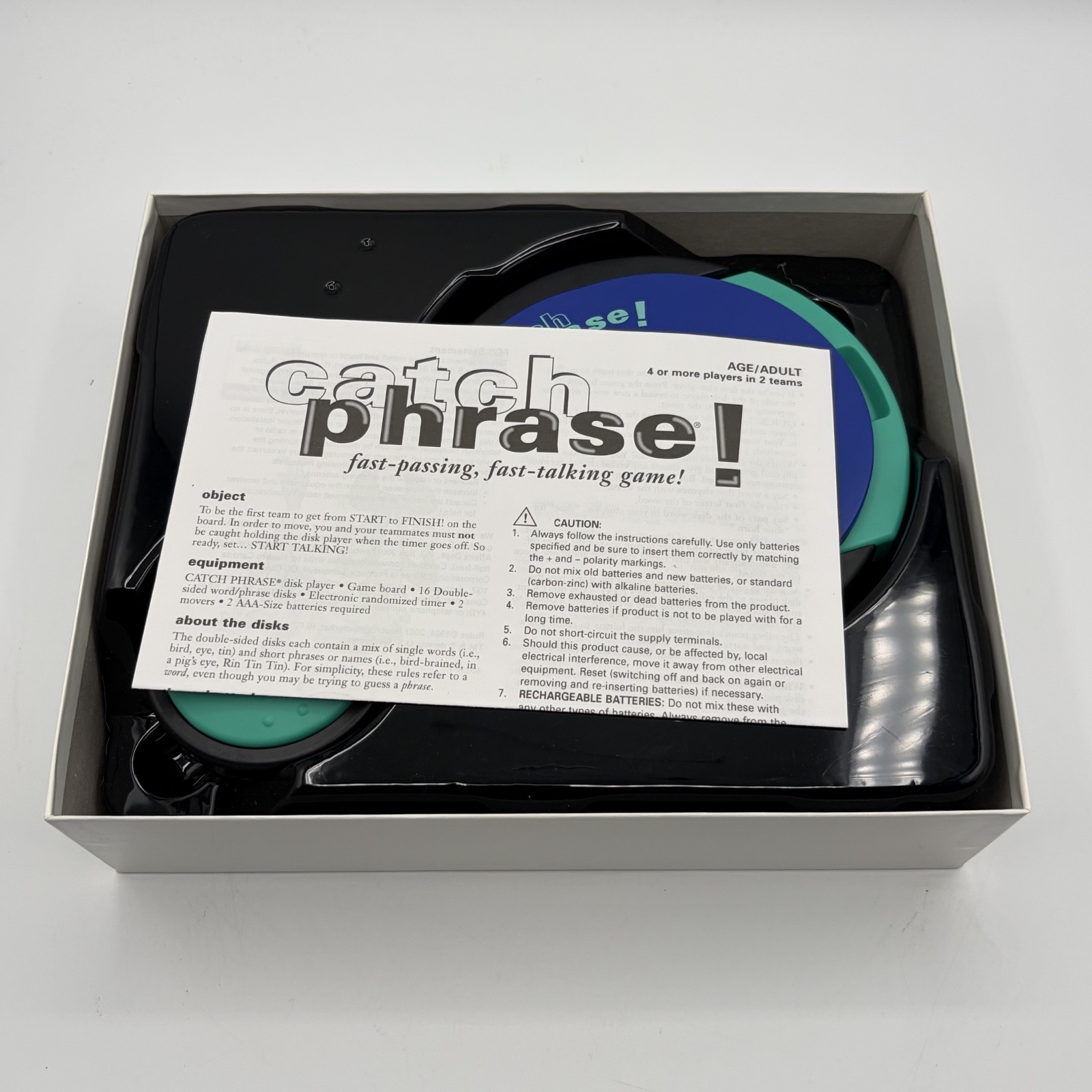 VINTAGE Catch Phrase Game COMPLETE WORKS Parker Brothers 1994 90s Words