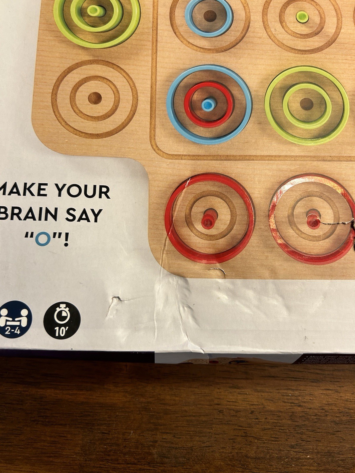 Spin Master Games, Otrio Wood Strategy Game, Fun Family Board Game, STEM Game