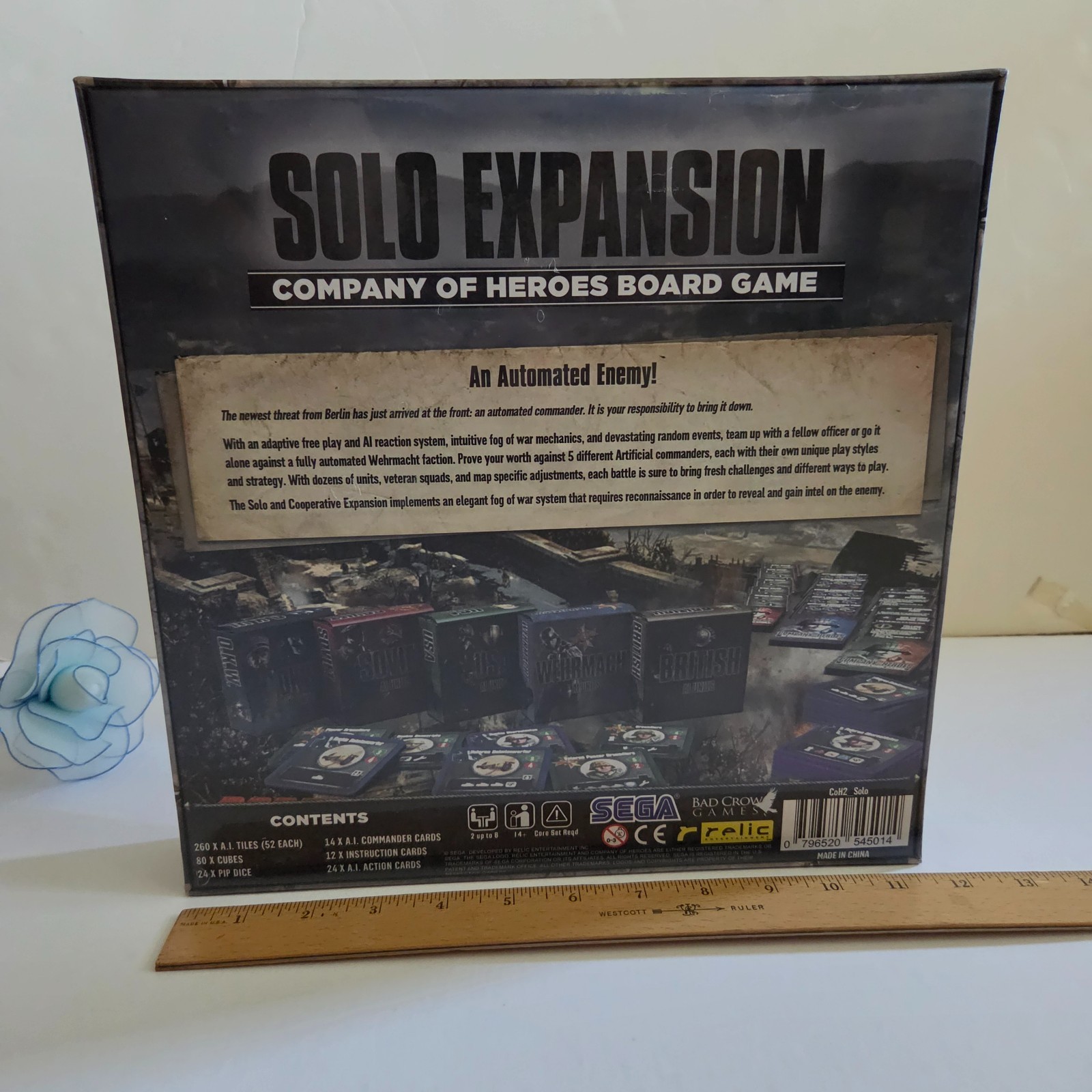 Company of Heroes Board Game Solo & Fog of War Expansion (New & Sealed) NIB