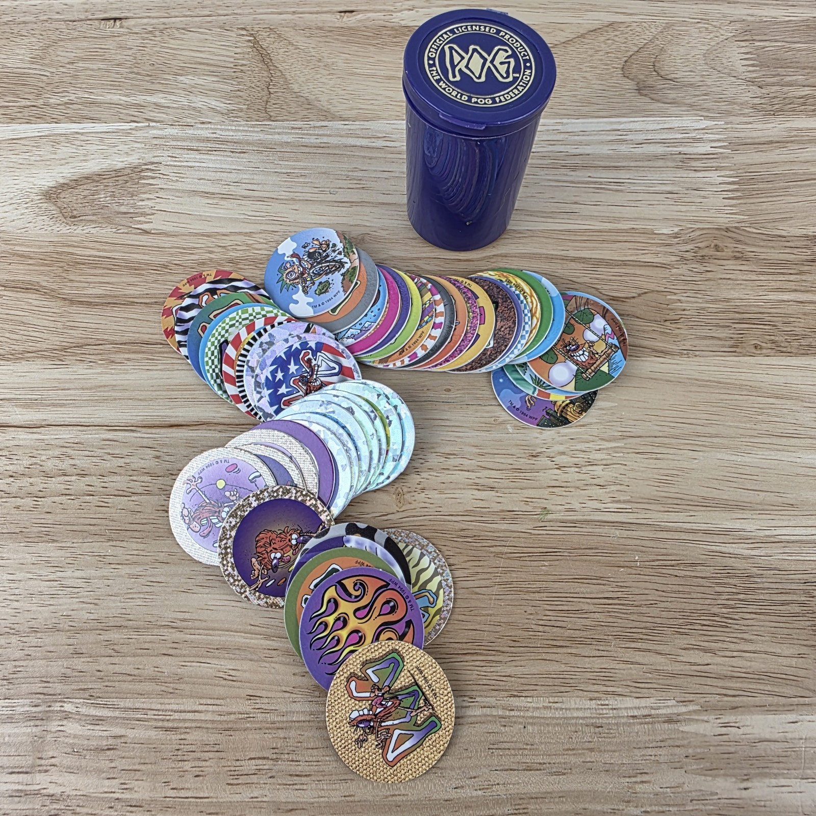 Vintage POG the Game World POG Federation Milton Bradley 1994