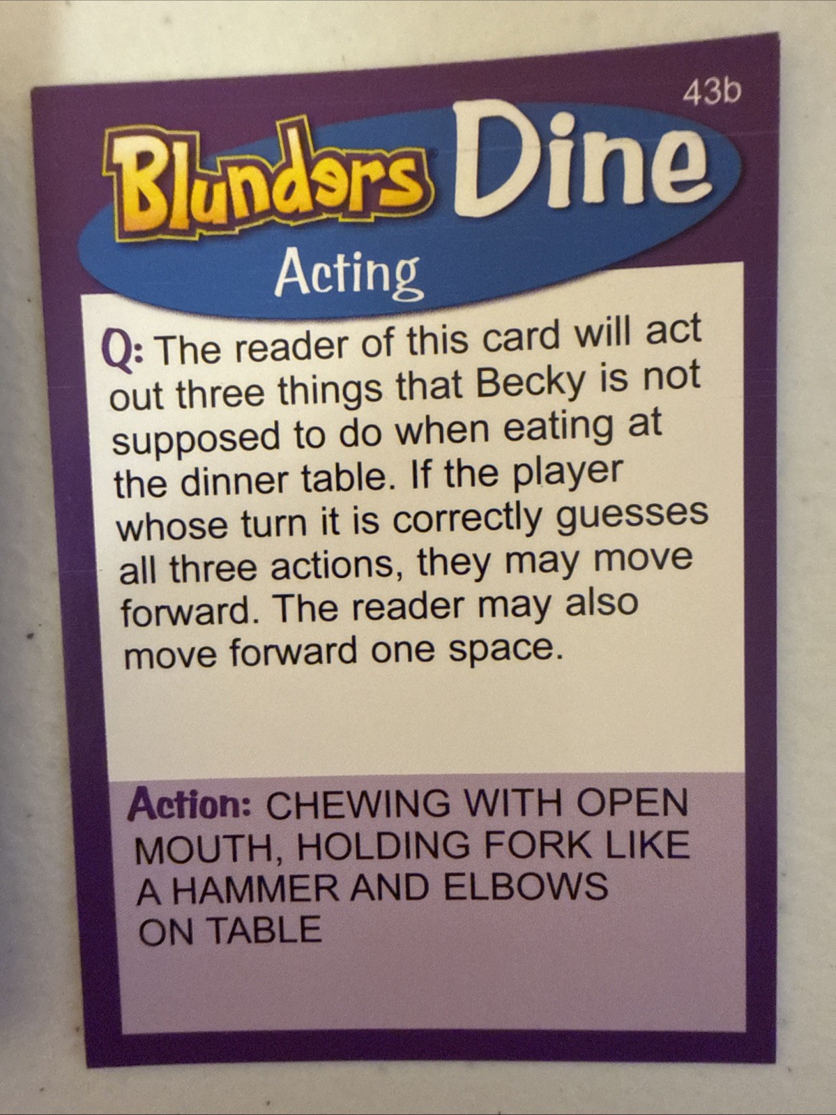 Blunders Board Game, Patch Products – Learning Manners Game-For Ages 5+ COMPLETE
