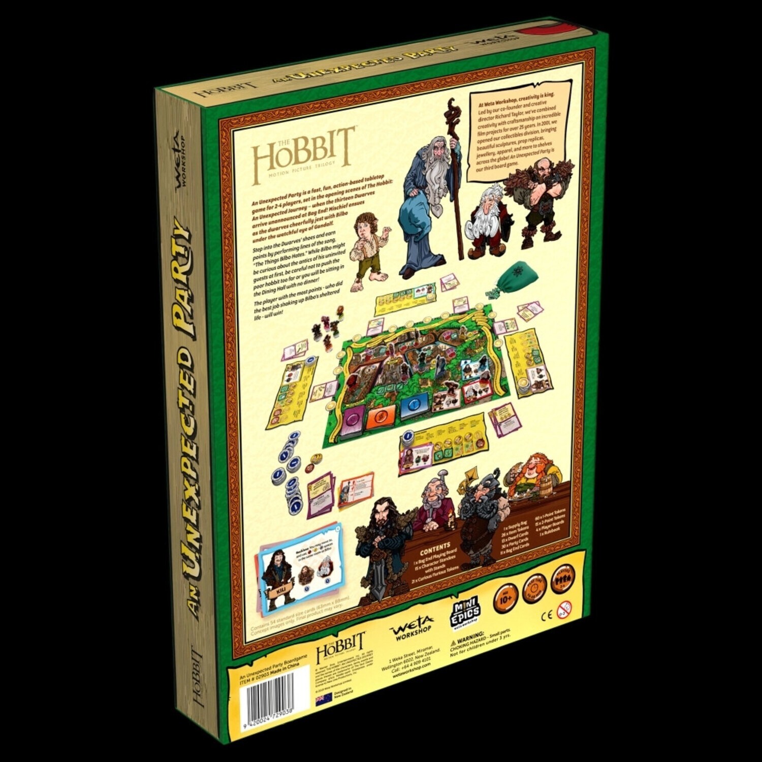 The Hobbit – An Unexpected Party Board Game – WETA Workshop New Sealed