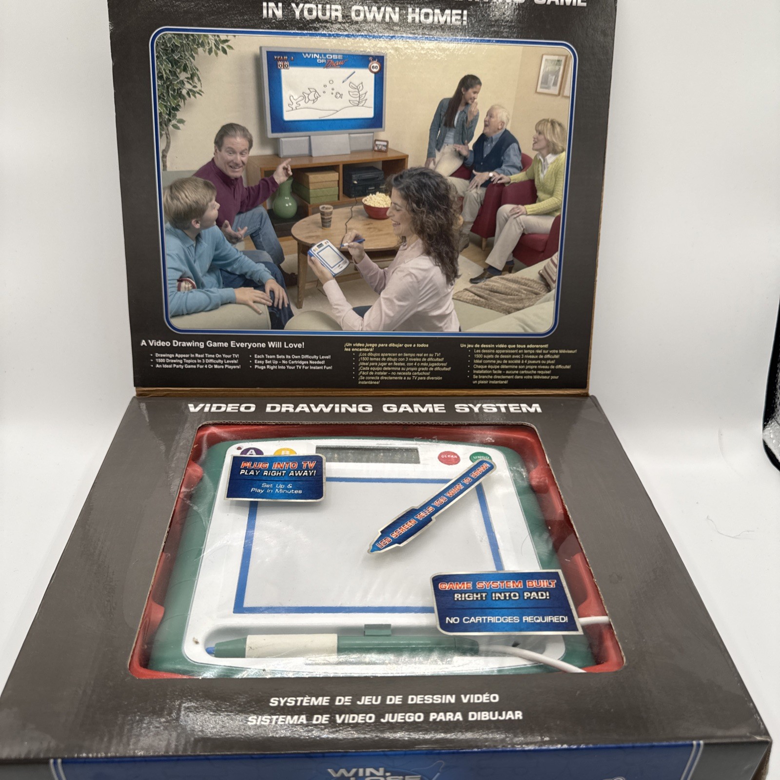 Win, Lose or Draw Plug And Play TV Video Game Console TV’s Original Drawing Game