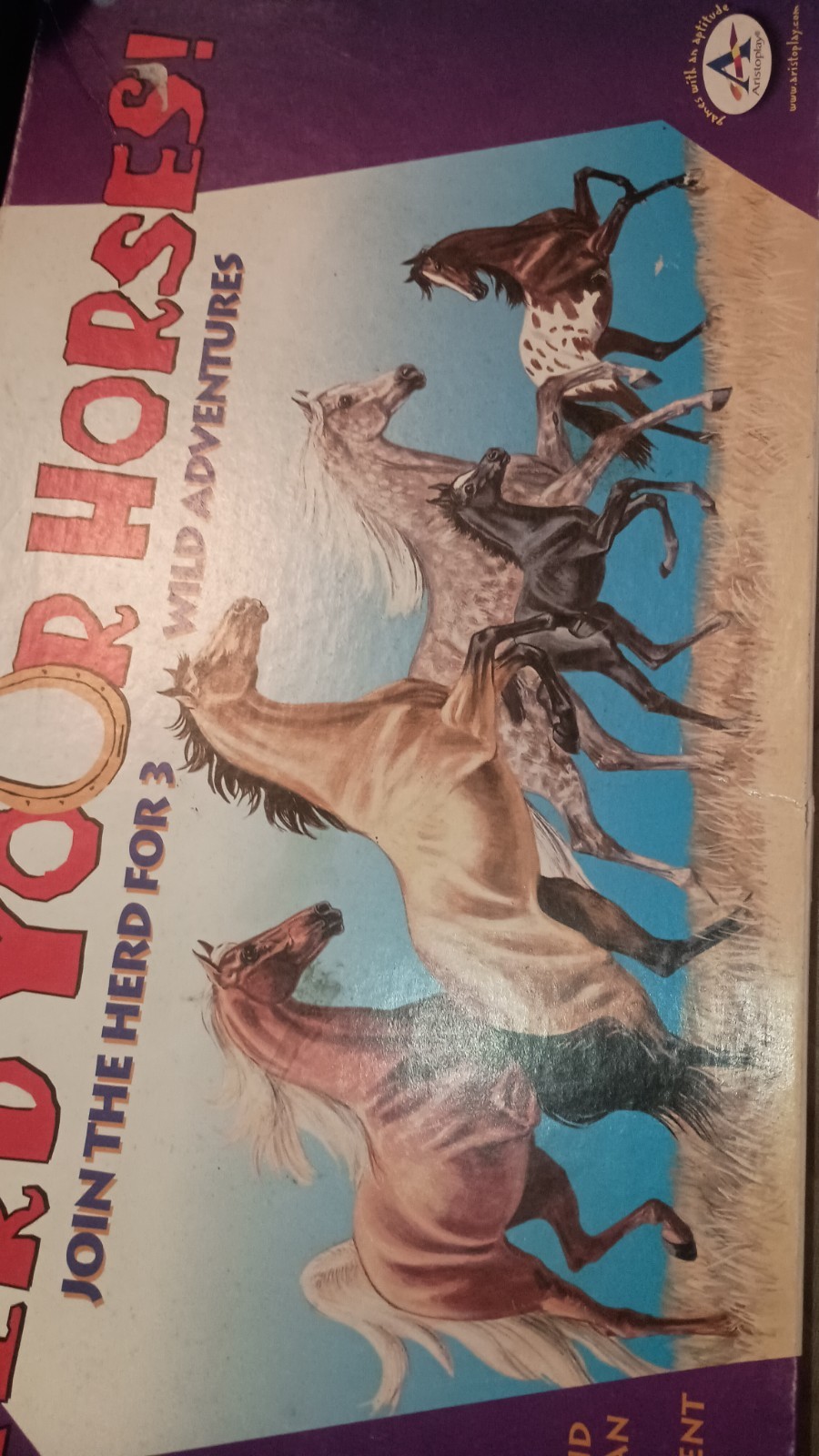Vintage Herd Your Horses 1993 Western Board Game Aristoplay Complete Made in USA