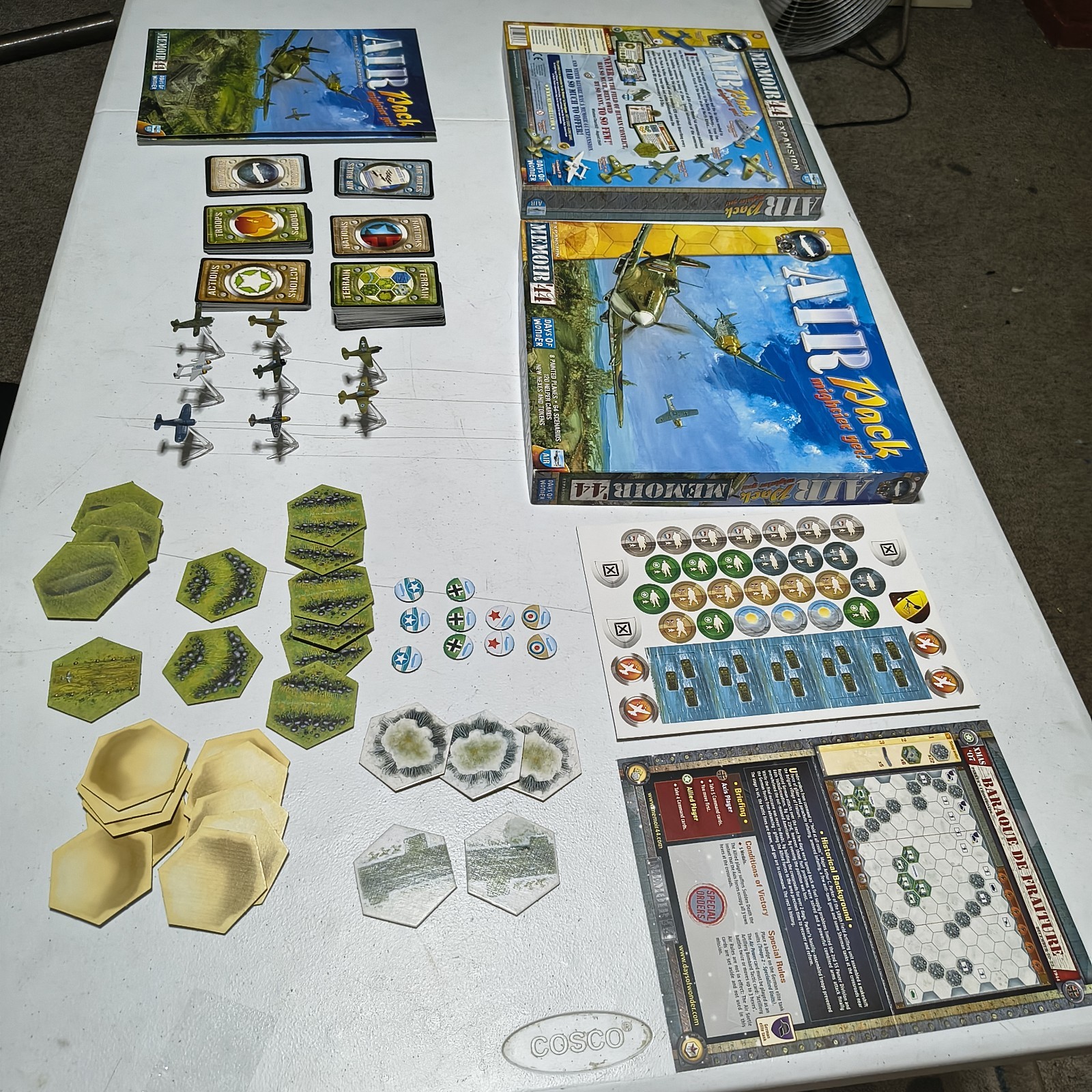 Memoir ’44 Air Pack 1st Edition Days of Wonder 2007 Miniature WW2 War Planes