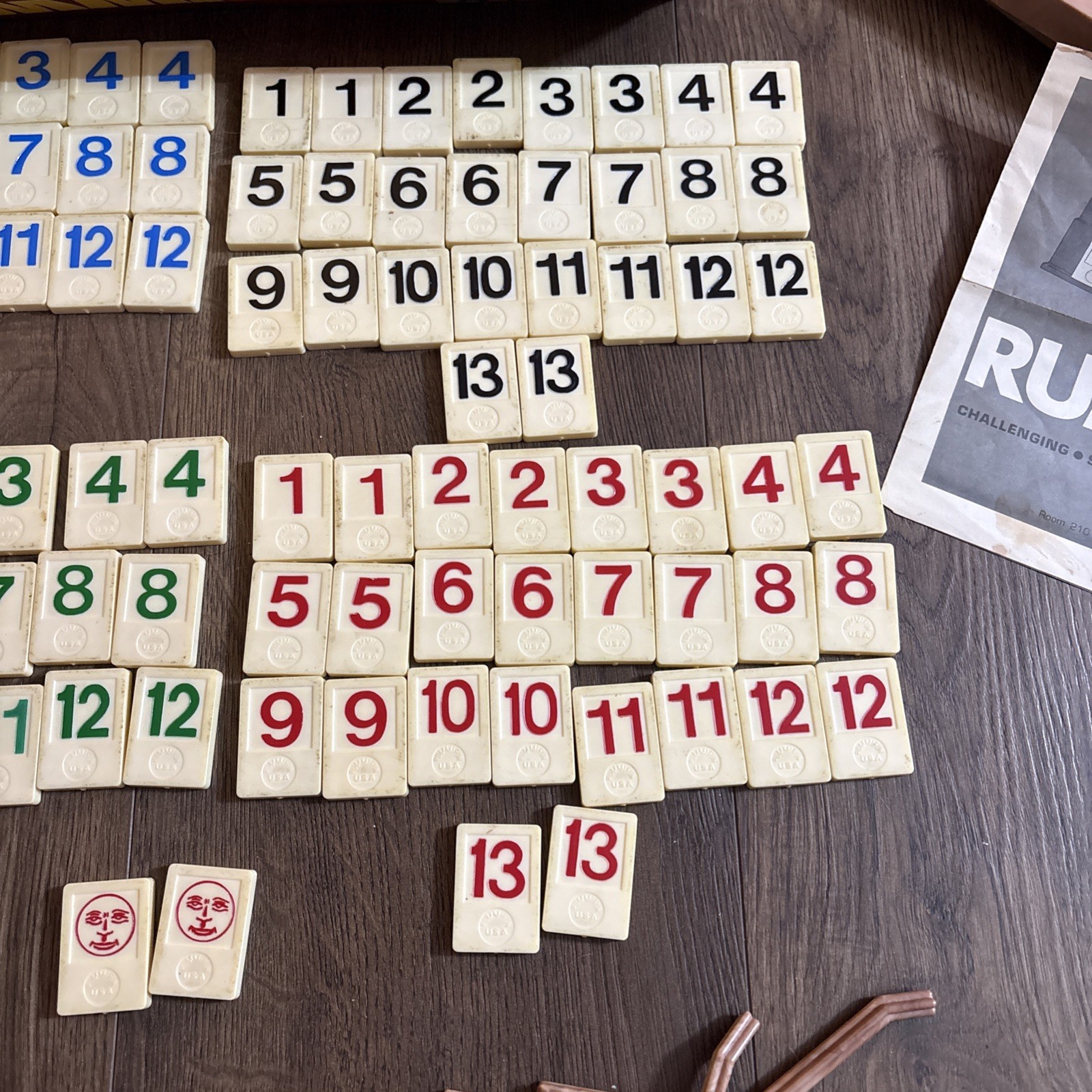 Vintage Rummifun Board Game Dan Frank & Co Rummikub Complete Tiles
