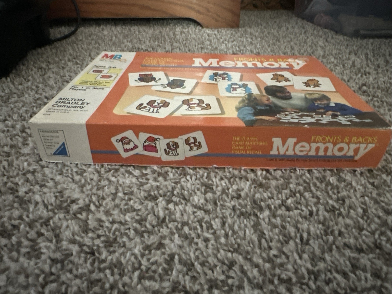 Memory Fronts and Backs VTG Card Matching Game 1986 Milton Bradley Complete