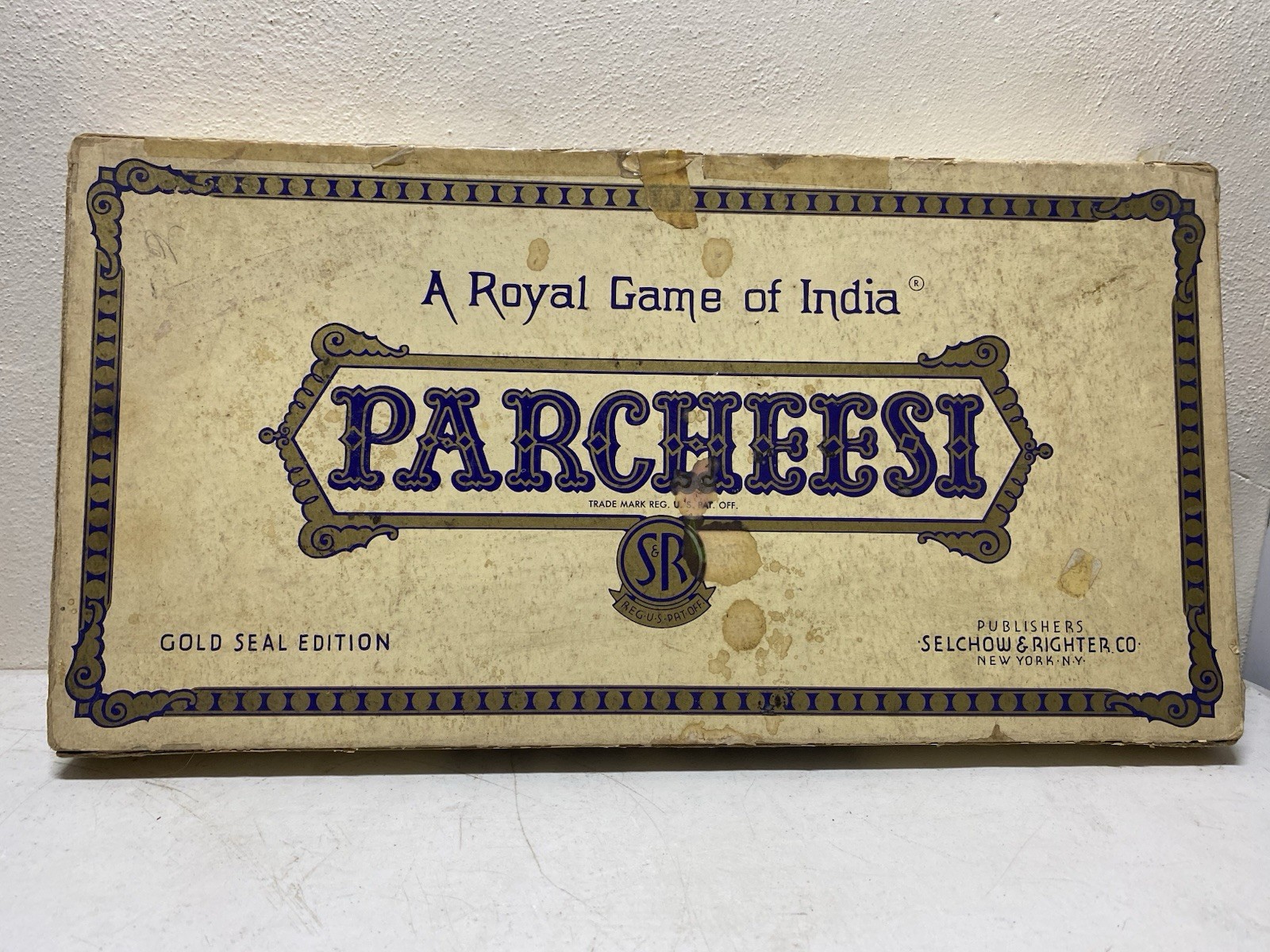 Vintage Parcheesi Gold Seal Edition Board Game