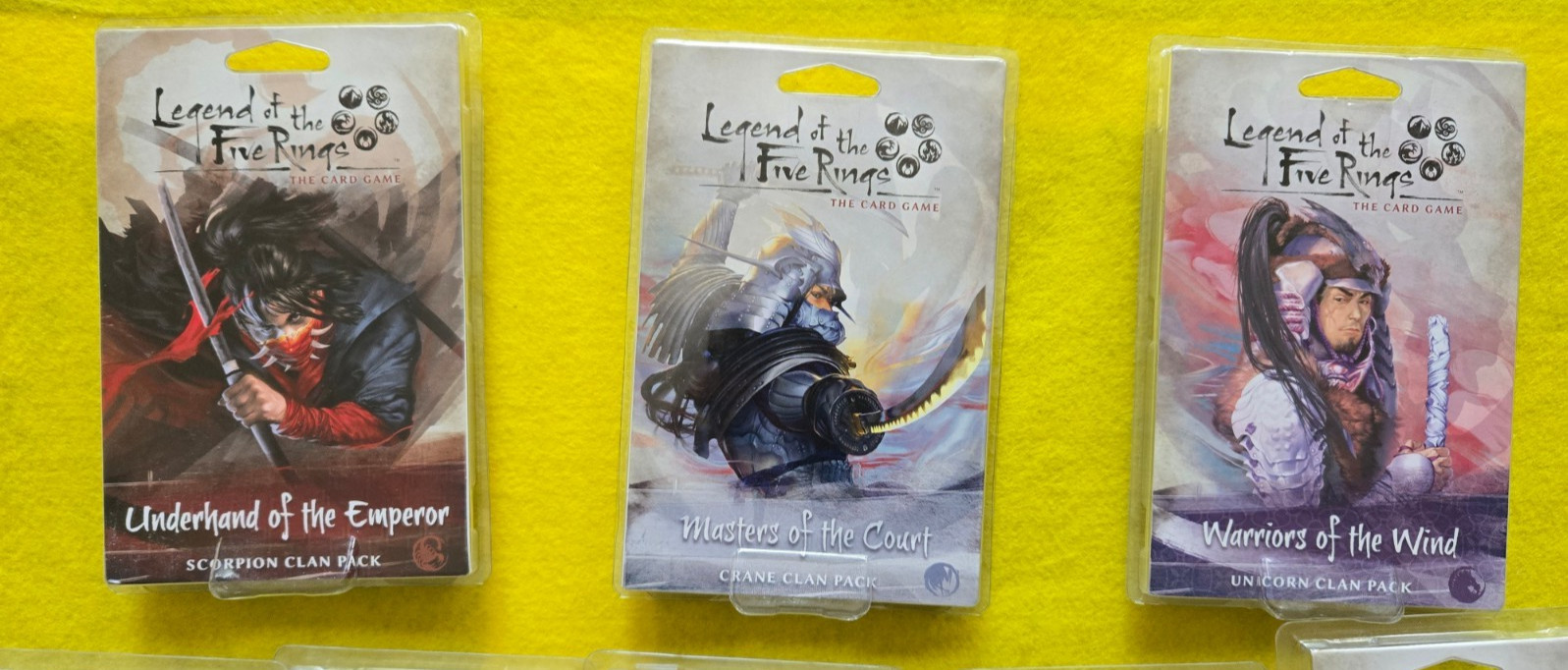 Legend Of The Five Rings LCG: 4 full cycles, 3 clan packs, 3 books. NEW & SEALED