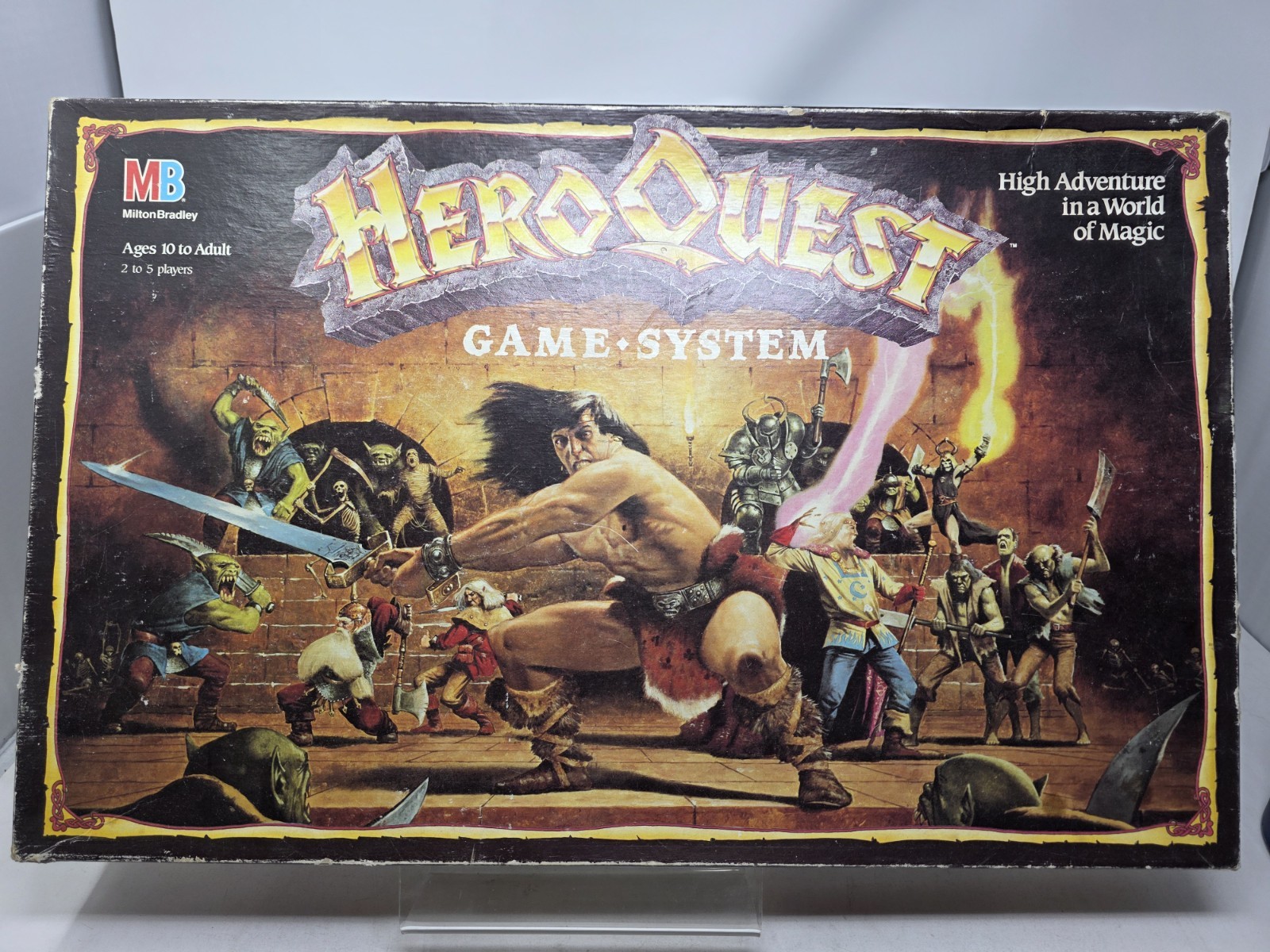 1989 Hero Quest Board Game HeroQuest Milton Bradley Good Condition