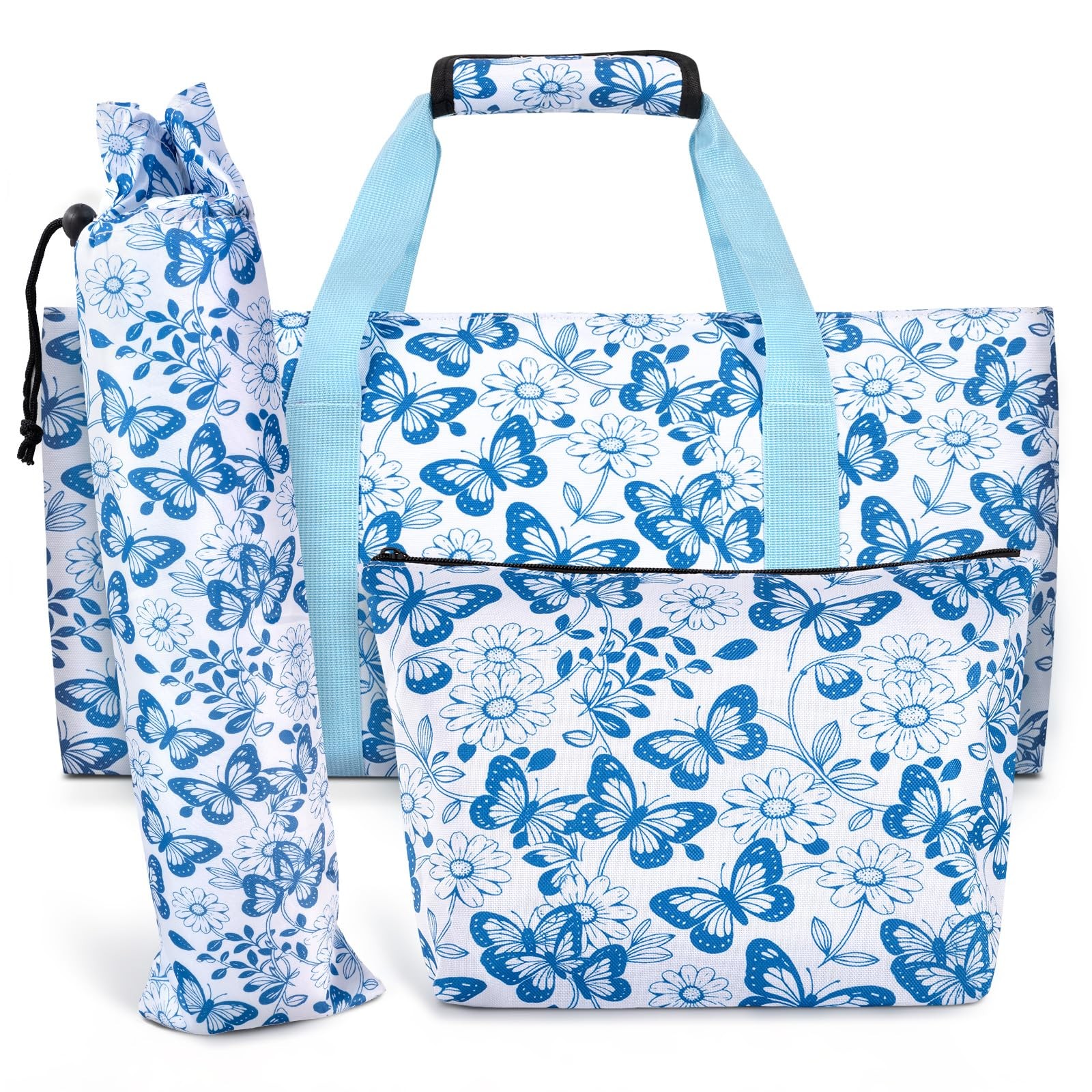 Mahjong Tile Bag, Tote Bag Set-Duty 18.5 inches x 3.4 inches, Blue