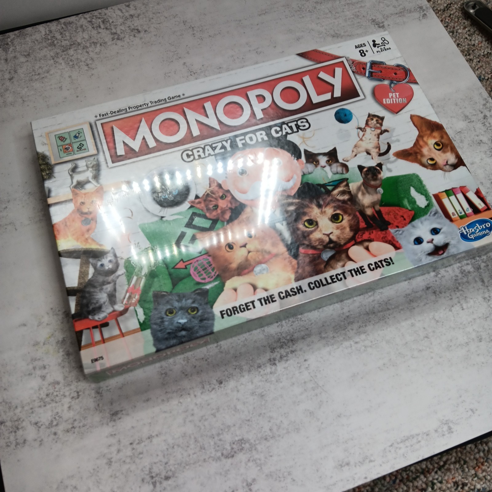 Monopoly Crazy for Cats Pet Edition Board Game Hasbro E9675 Ages 8+ New