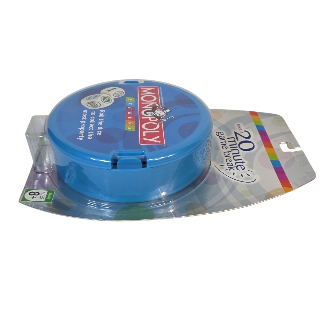 Monopoly Express Game 2007 Parker Brothers Hasbro Portable Travel Dice Game New