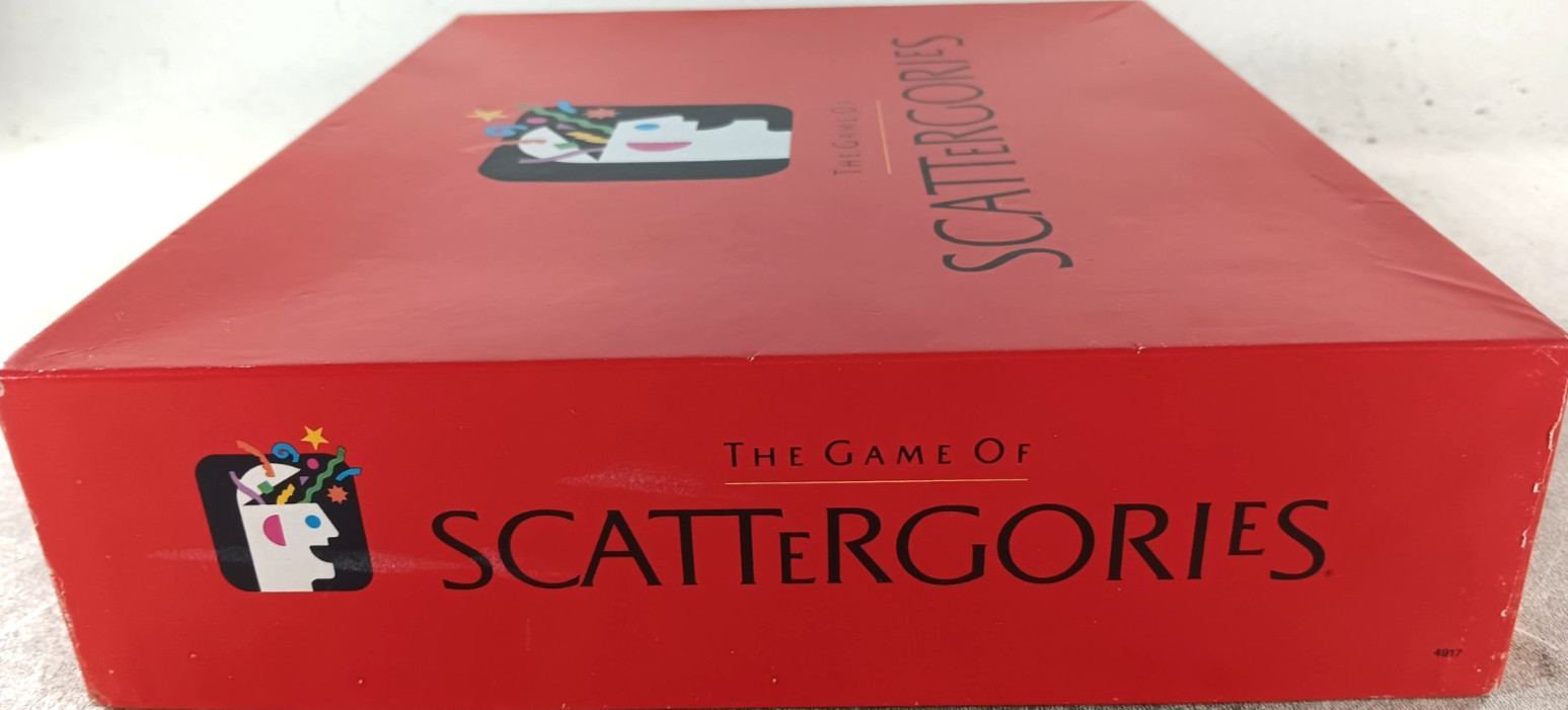 The Game Of Scattergories Milton Bradley Vintage 1988