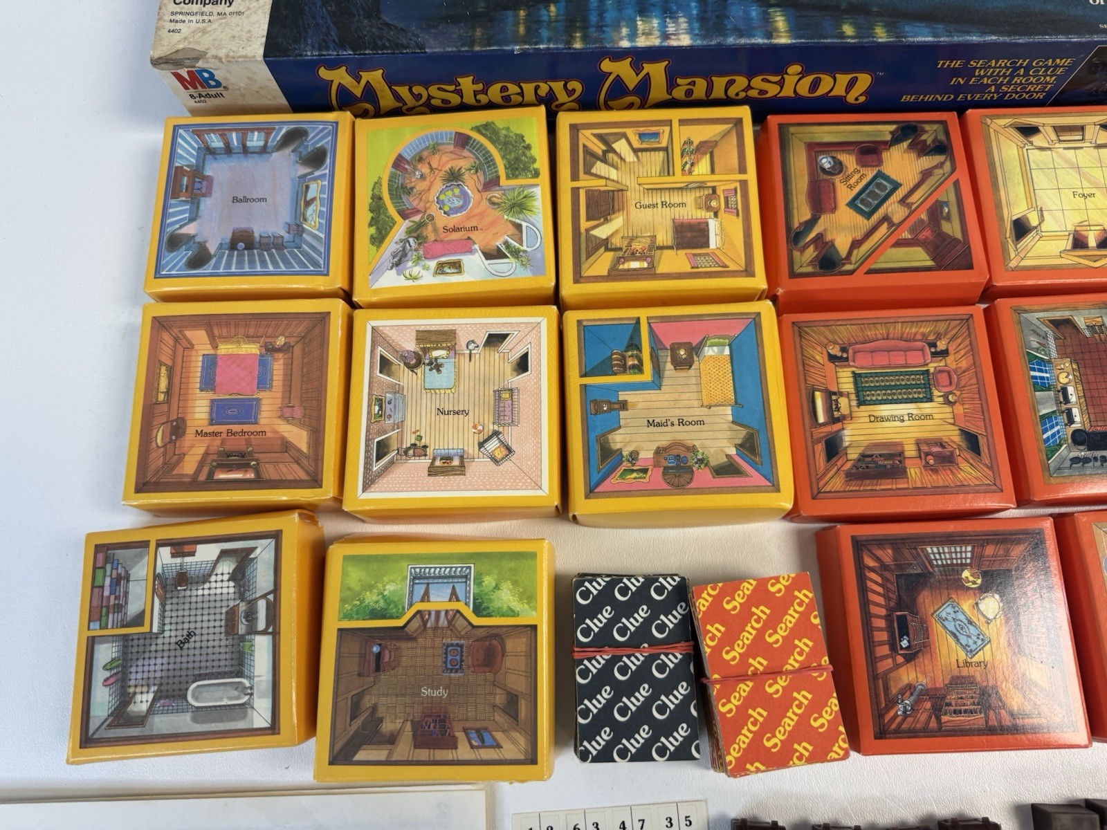 Vintage 1984 Mystery Mansion Board Game Milton Bradley – Complete