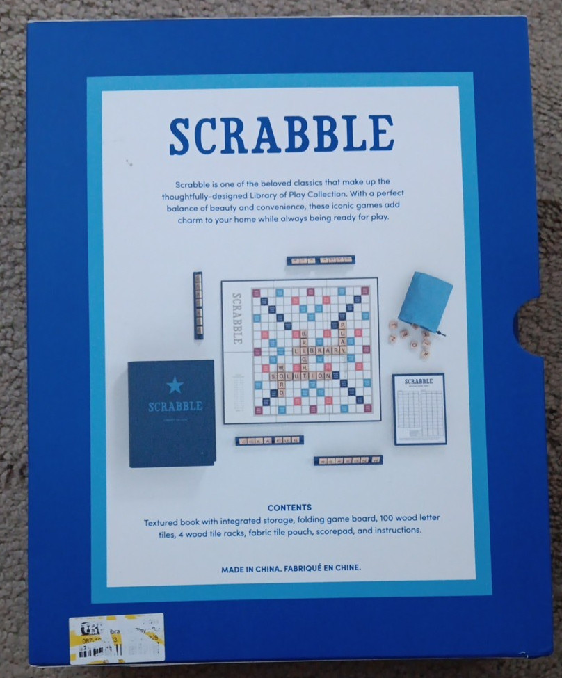 LIbrary of Play : Candy Land; Chess; Clue; Guess Who? Scattergories; Trouble;
