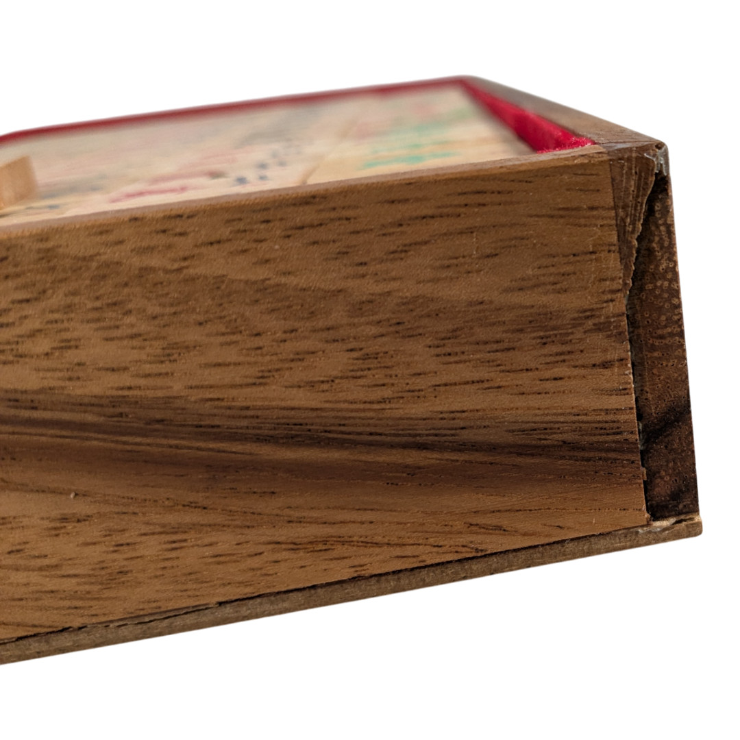 Thai Thailand Wooden Rainwood Mah Jong Set Fair Trade
